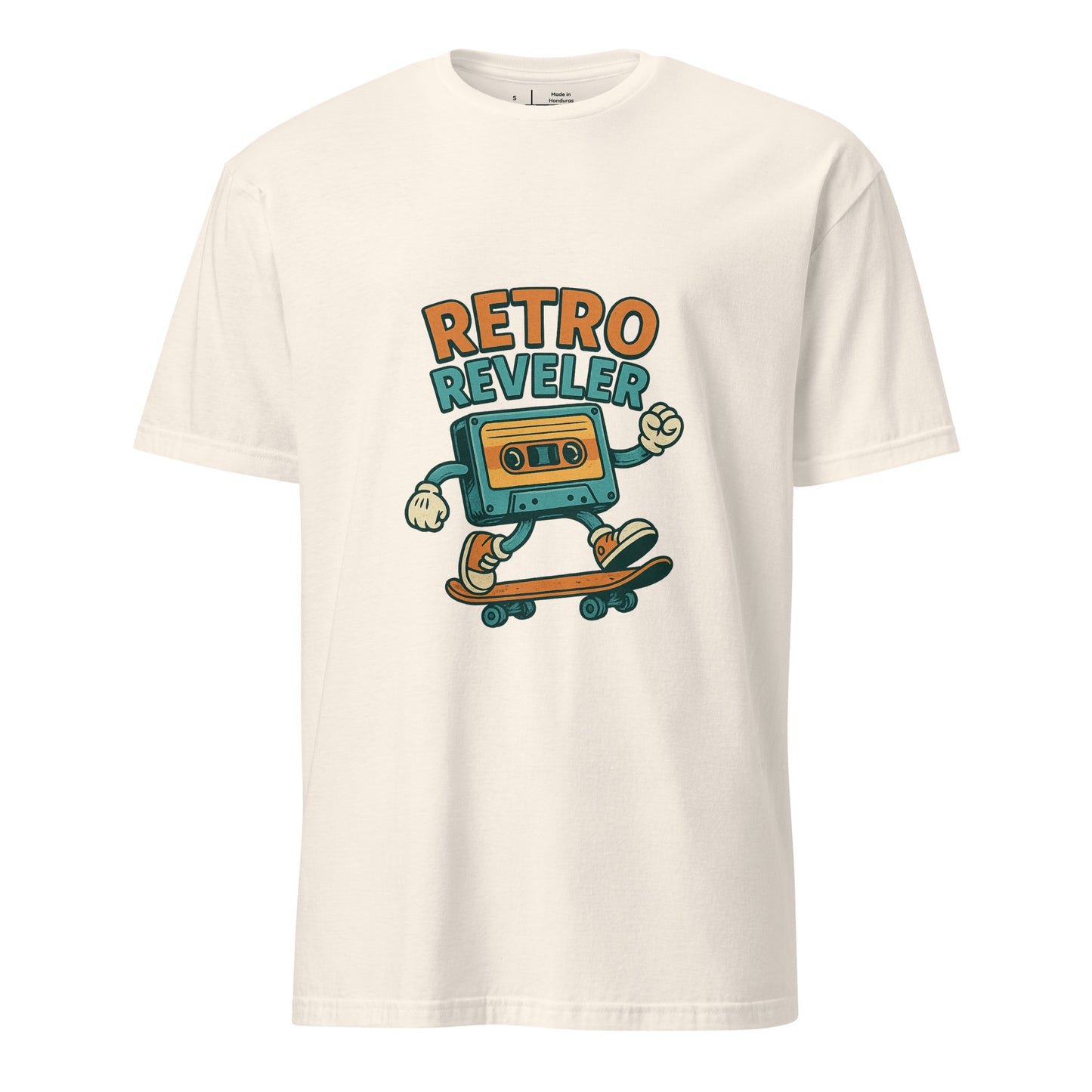 Retro Reveler - Nostalgic Nod - Short-Sleeve Unisex T-Shirt - Graphic Tee - Natural - Front