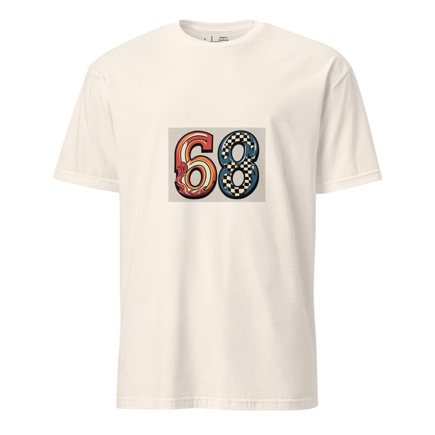 68 - Carefree Vibes - Short-Sleeve Unisex T-Shirt - Graphic Tee - Natural - Front