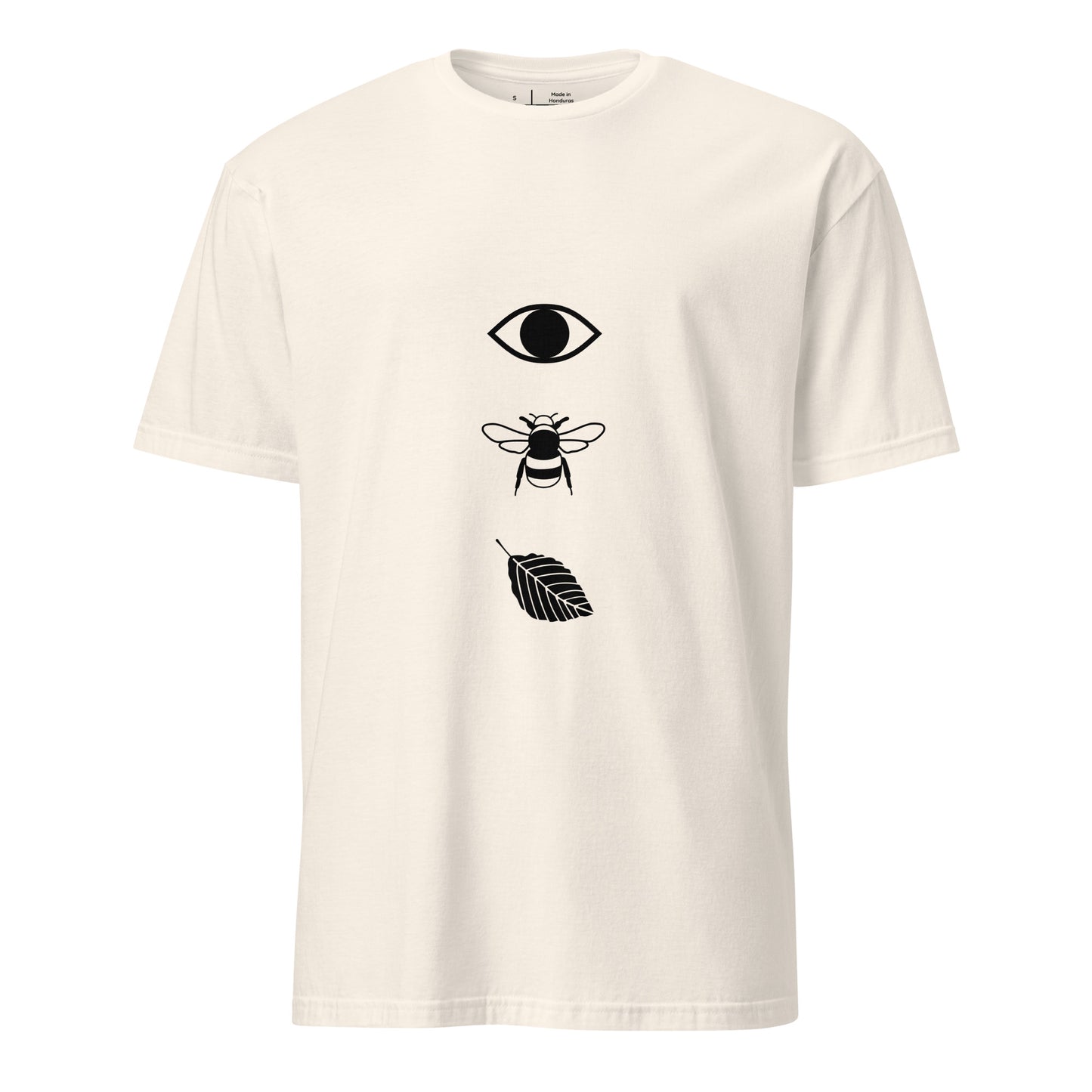 Eye - Bee - Leaf - Urban Collage - Short-Sleeve Unisex T-Shirt - Graphic Tee - Natural - Front