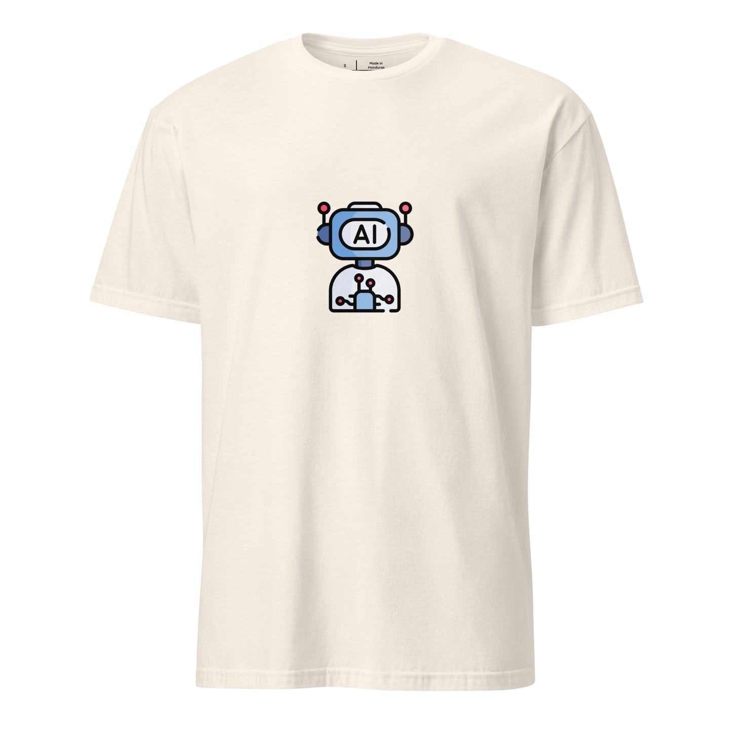 A.I - Retro AI Bot - Short-Sleeve Unisex T-Shirt - Graphic Tee - Natural - Front