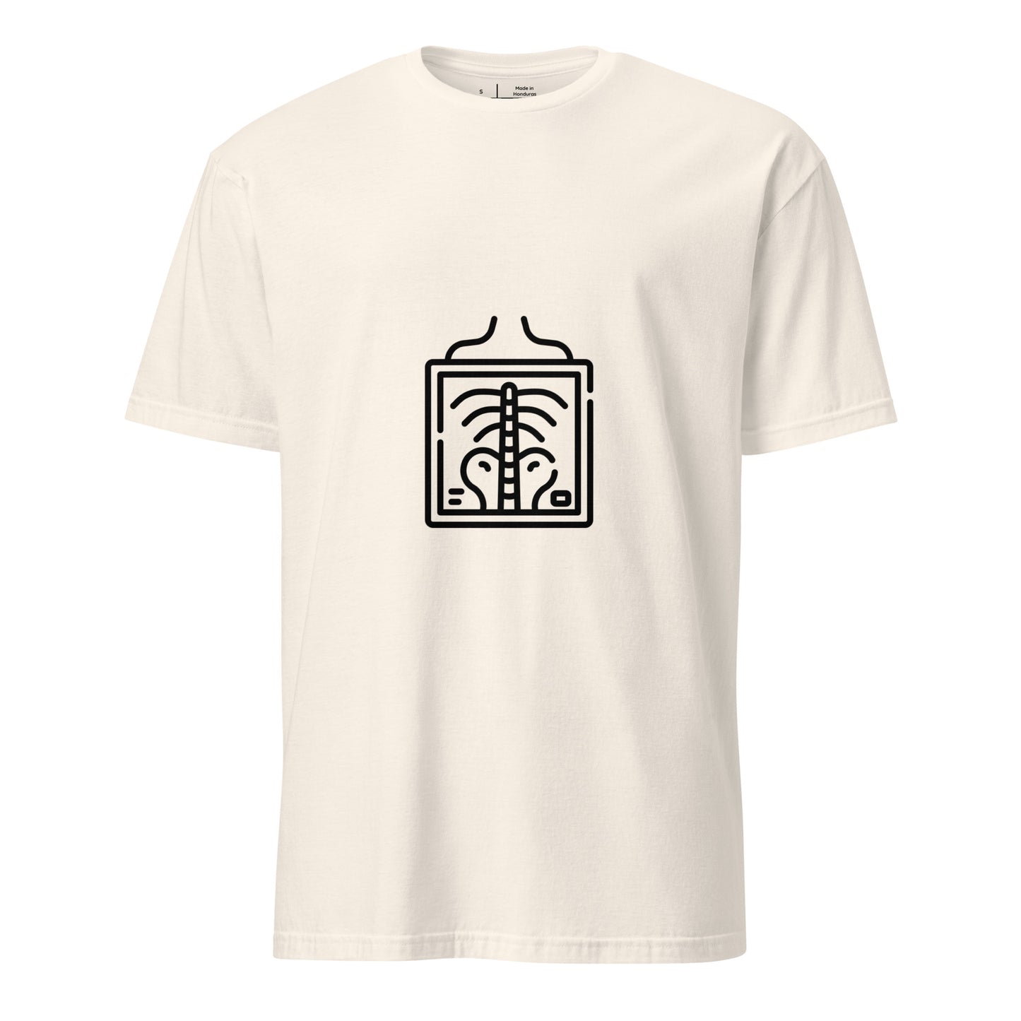 X-Ray - Line-Art X-Ray - Short-Sleeve Unisex T-Shirt - Graphic Tee - Natural - Front