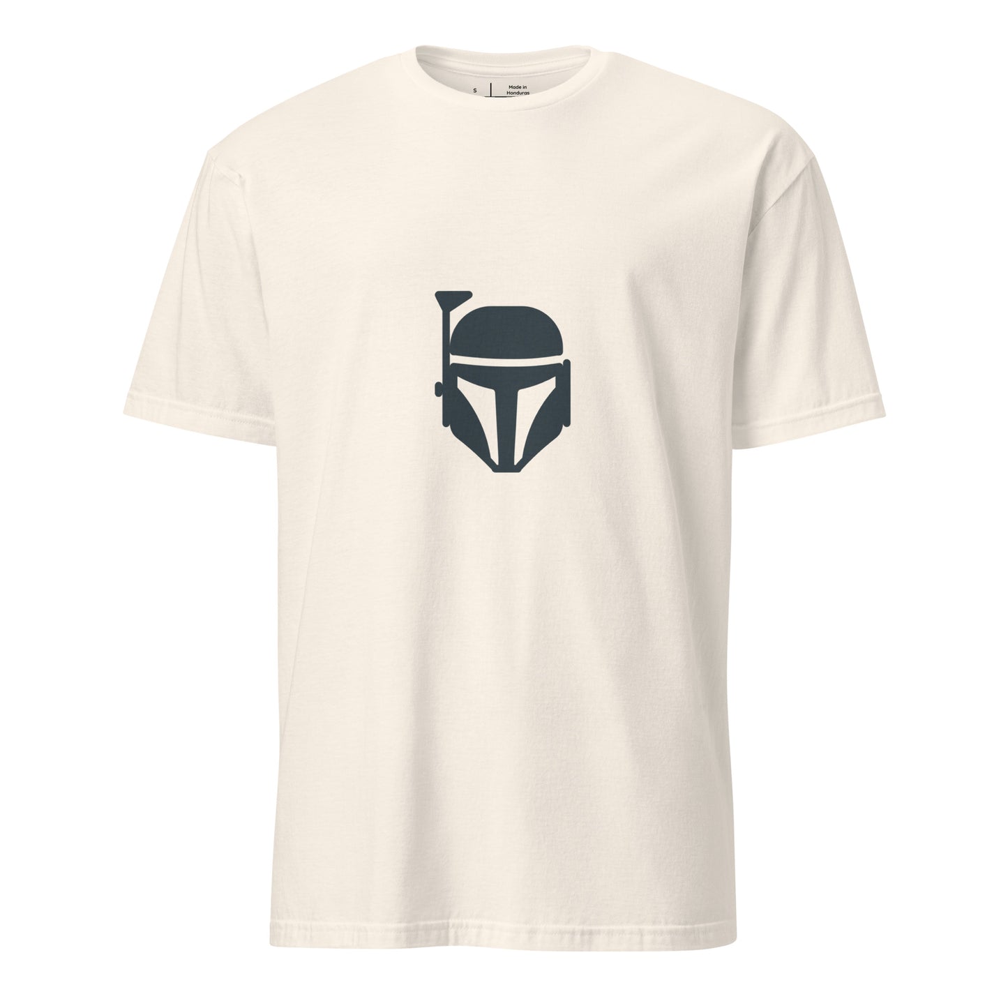 Bounty Hunter - Minimalist Mandalorian Icon - Short-Sleeve Unisex T-Shirt - Graphic Tee - Natural - Front