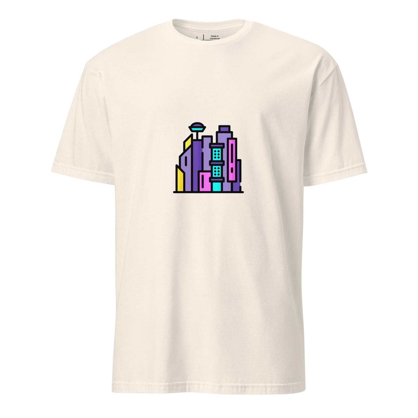 Cyber City - Neon City Dreams - Short-Sleeve Unisex T-Shirt - Graphic Tee - Natural - Front