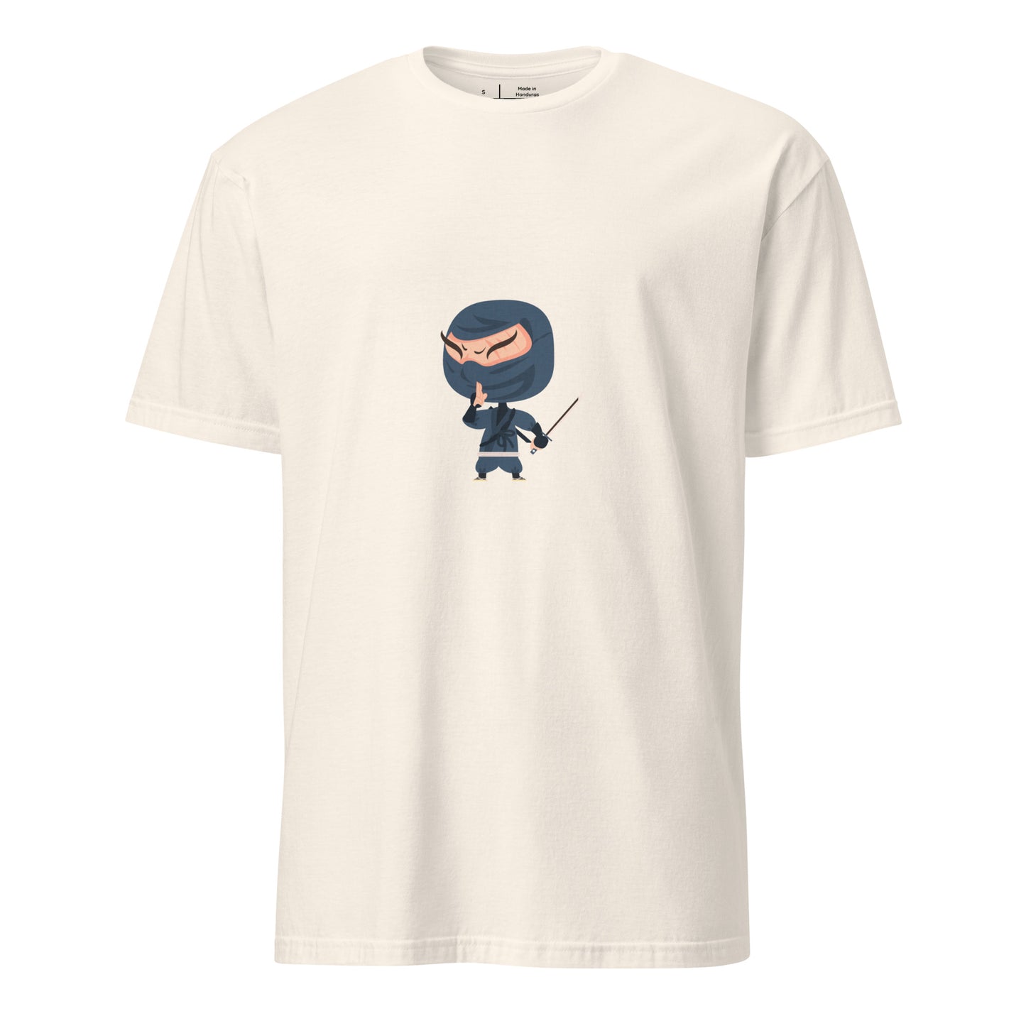 Ninja - Cartoon Ninja - Short-Sleeve Unisex T-Shirt - Graphic Tee - Natural - Front