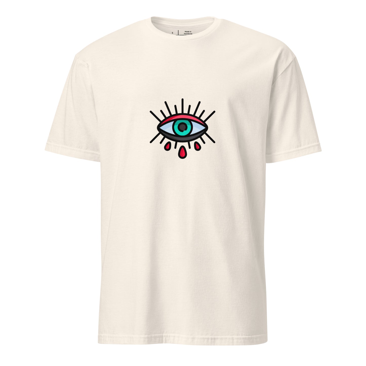 Eye - Minimalist Design - Short-Sleeve Unisex T-Shirt - Graphic Tee - Natural - Front 