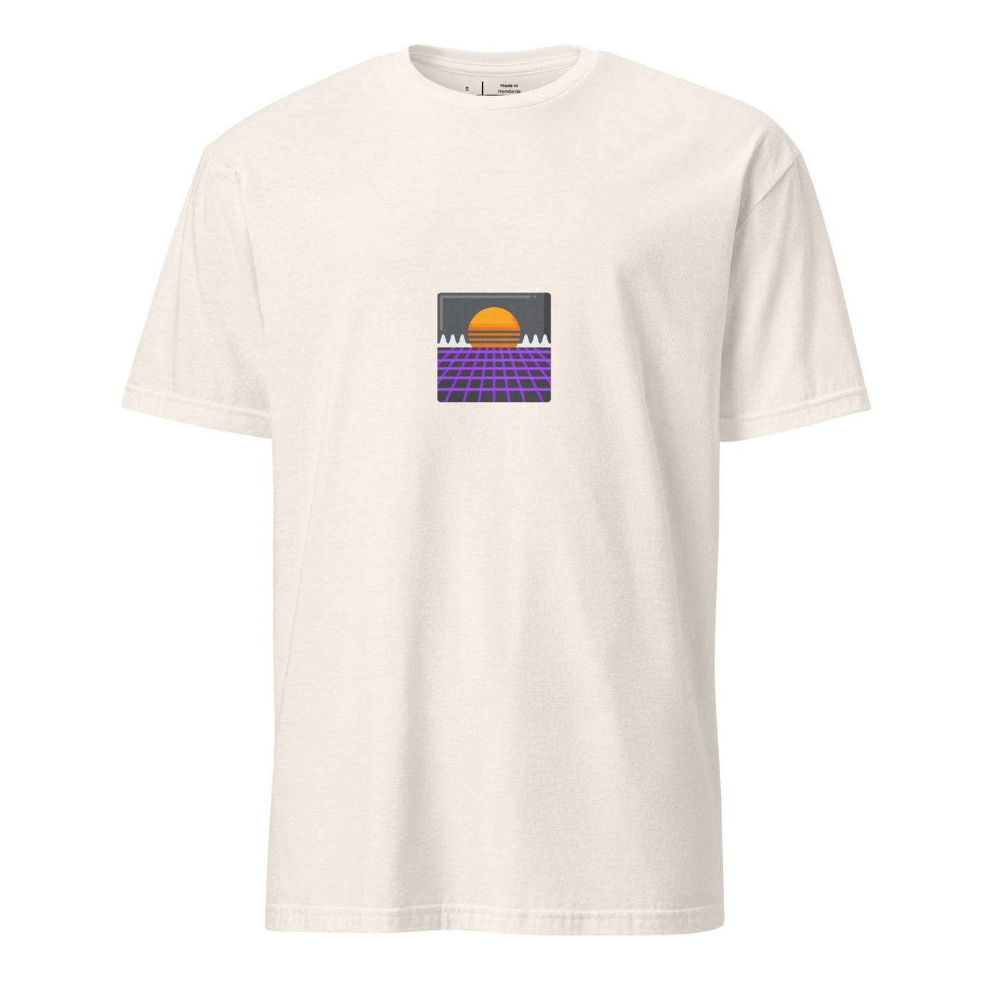 Retro Wave City - 80s Nostalgia - Short-Sleeve Unisex T-Shirt - Graphic Tee - Natural - Front