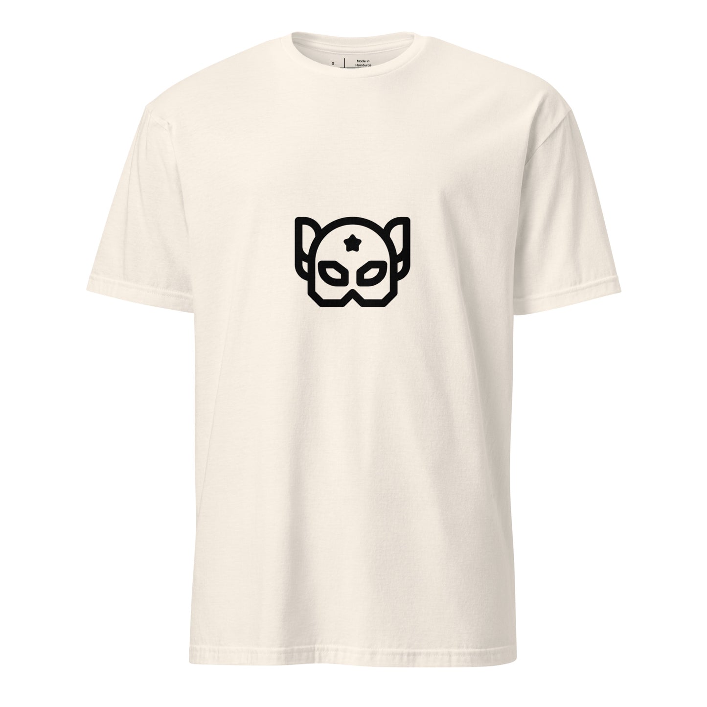 “Galactic Guardian” – Hero Mask - Short-Sleeve Unisex T-Shirt - Graphic Tee - Natural - Front