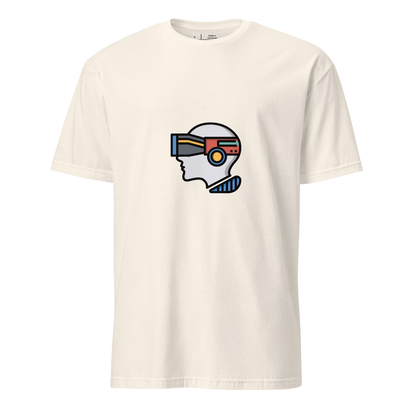 Virtual - Plug Into Another World - Short-Sleeve Unisex T-Shirt - Graphic Tee - Natural - Front