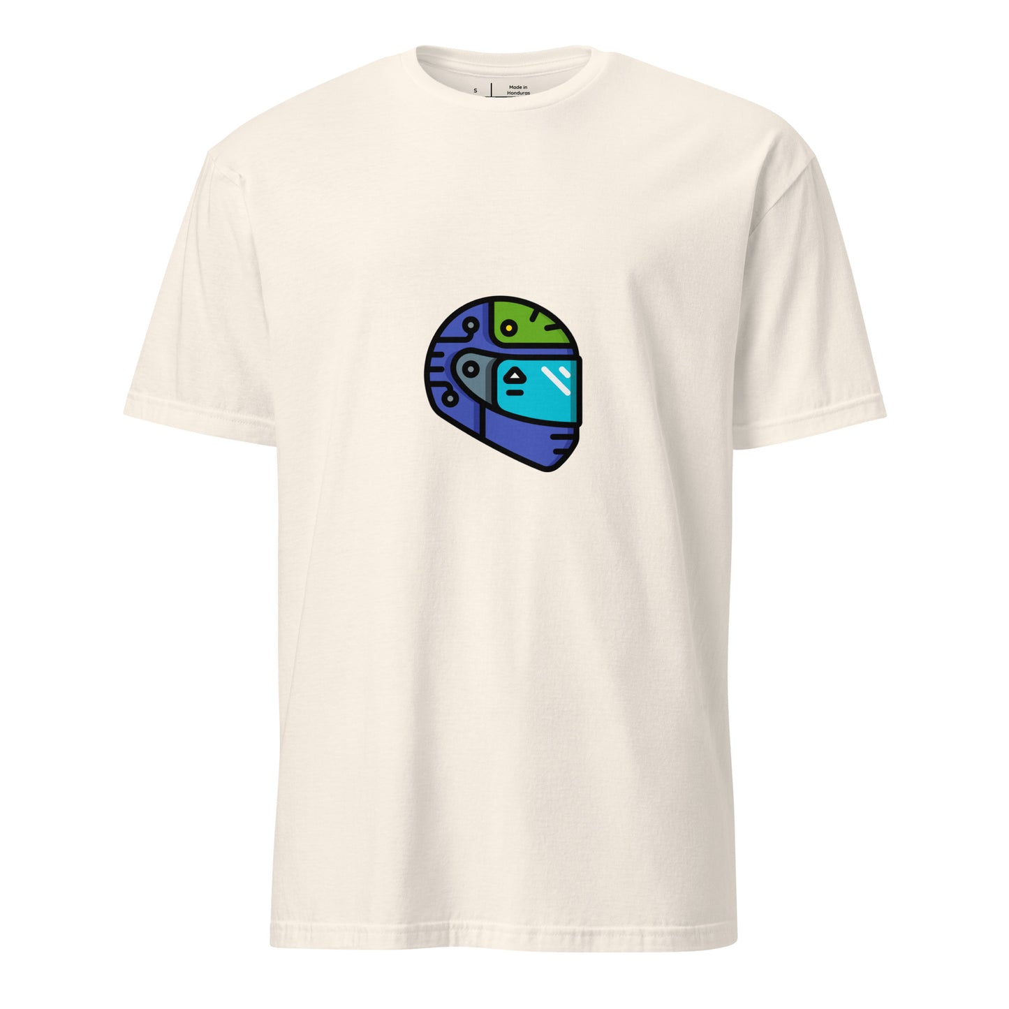 Cyber Helmet - Neo-Rider Edition - Short-Sleeve Unisex T-Shirt - Graphic Tee - Natural - Front
