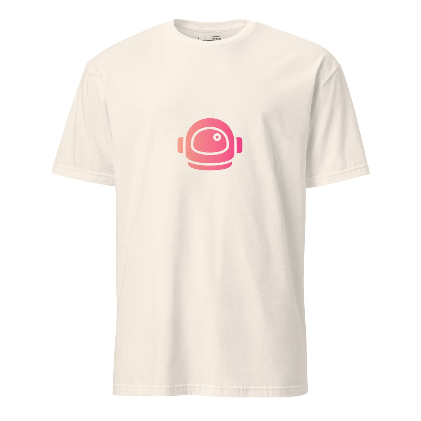 Space Helmet - Retro Explorer Edition - Short-Sleeve Unisex T-Shirt - Graphic Tee - Natural - Front