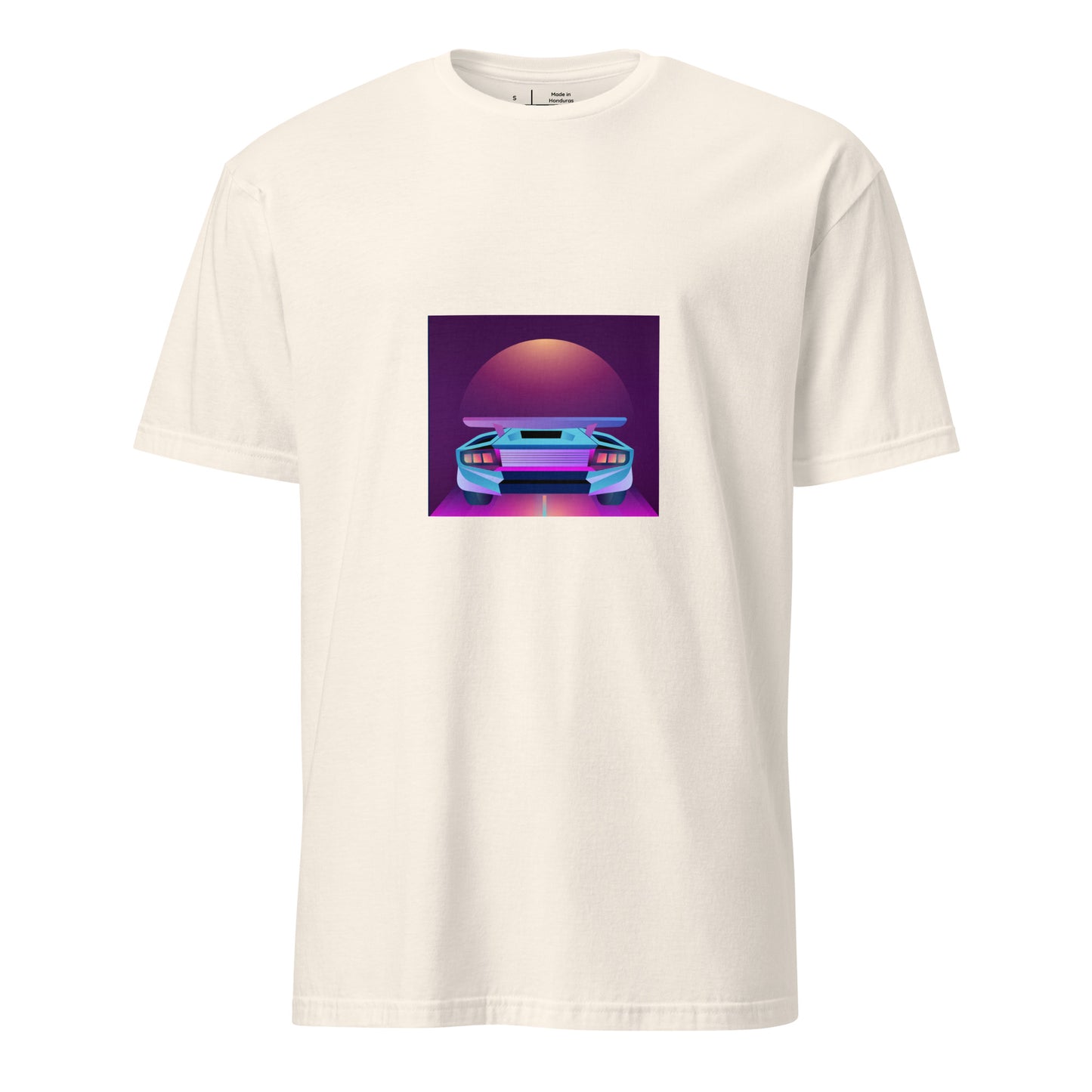 Retro Sunset - Drive The Dream - Short-Sleeve Unisex T-Shirt - Graphic Tee - Natural - Front