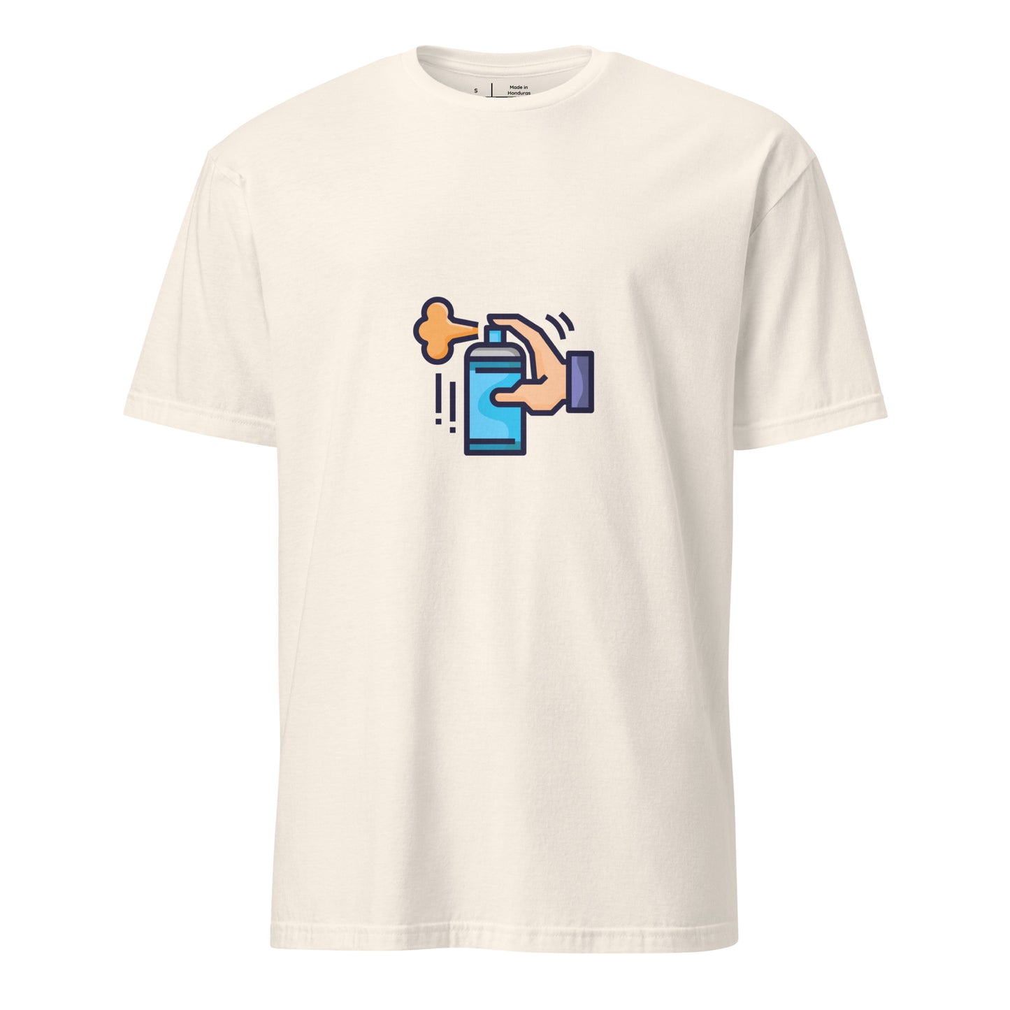 Tag Can - Graffiti Hand Style Tribute - Short-Sleeve Unisex T-Shirt - Graphic Tee - Natural - Front