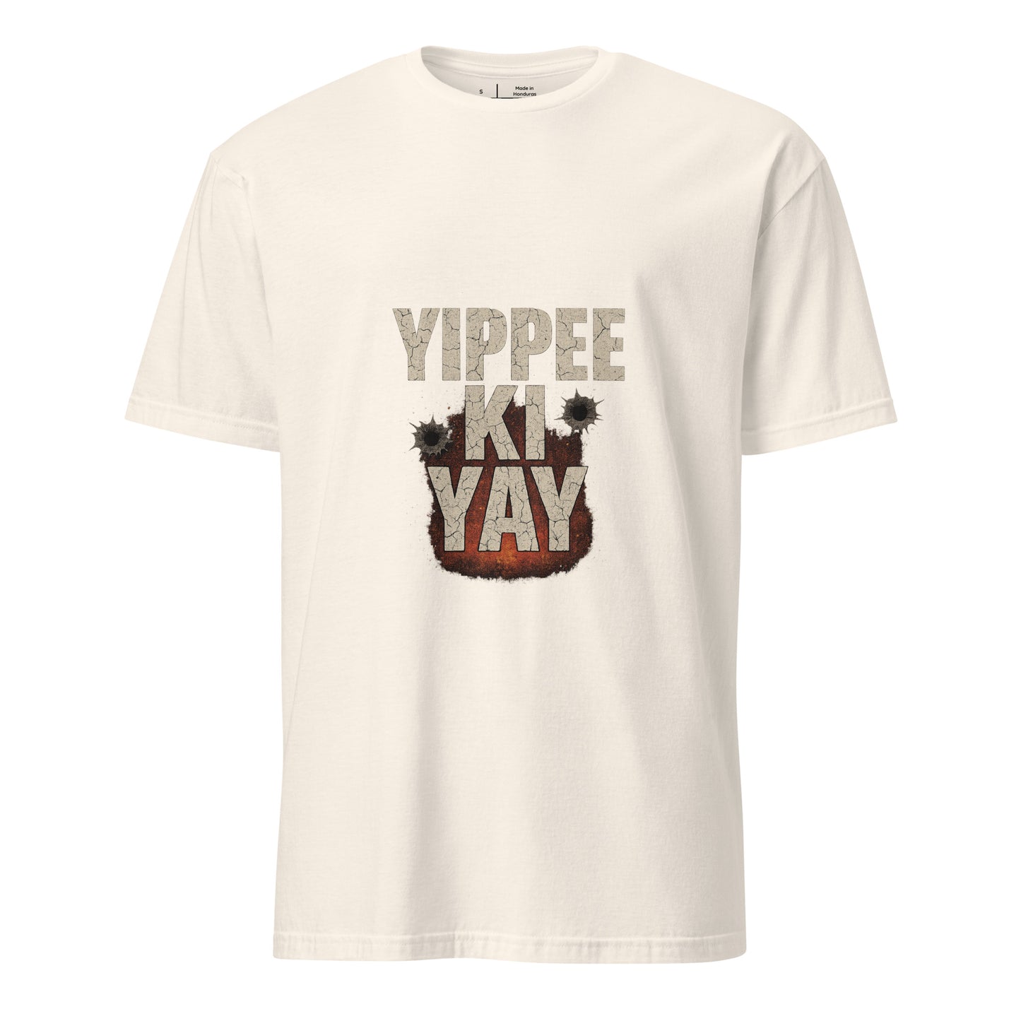 Yippee Ki Yay - 80's Nostalgia - Short-Sleeve Unisex T-Shirt - Graphic Tee - Natural - Front