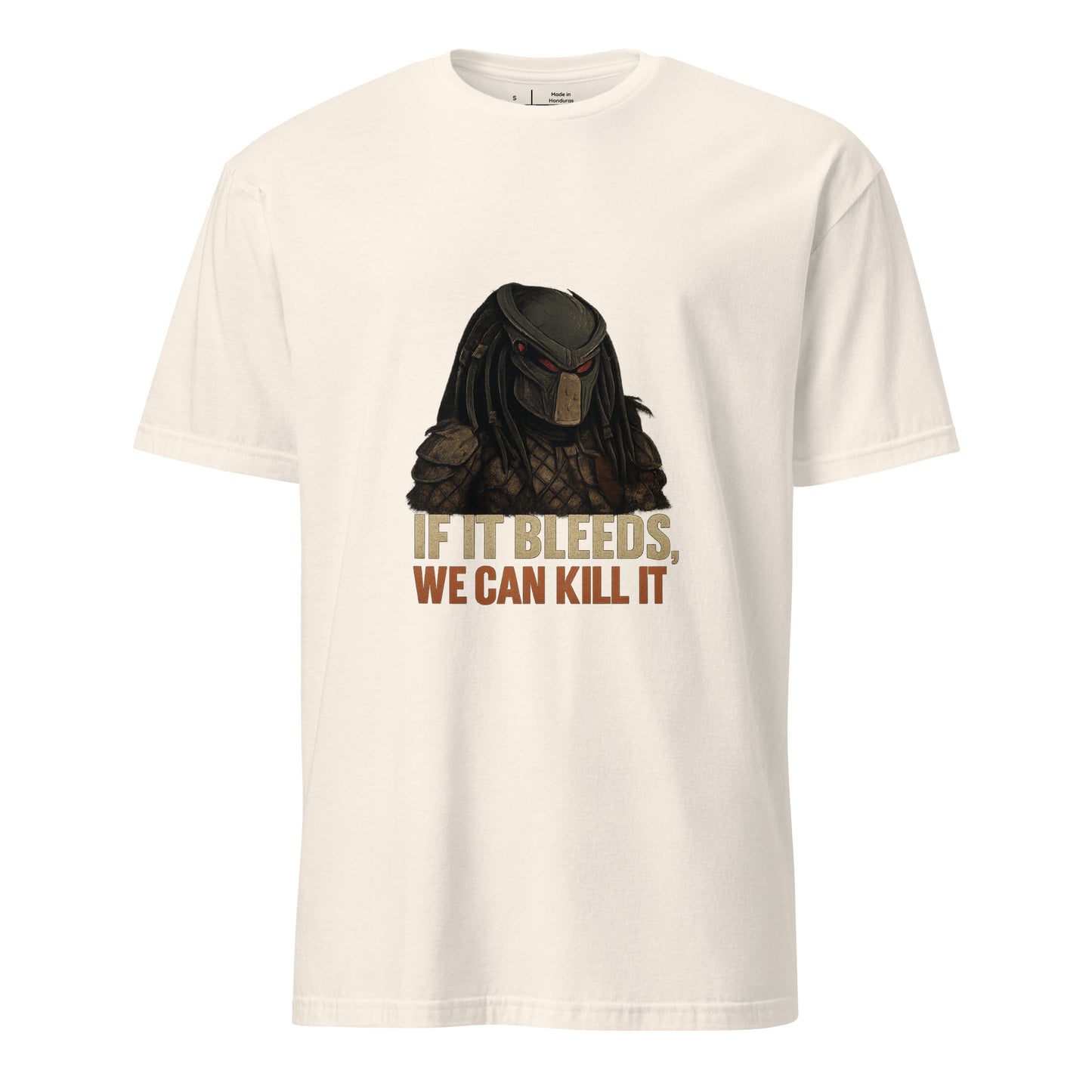 If It Bleeds, We Can Kill It – Predator-Inspired - Short-Sleeve Unisex T-Shirt - Graphic Tee - Natural - Front