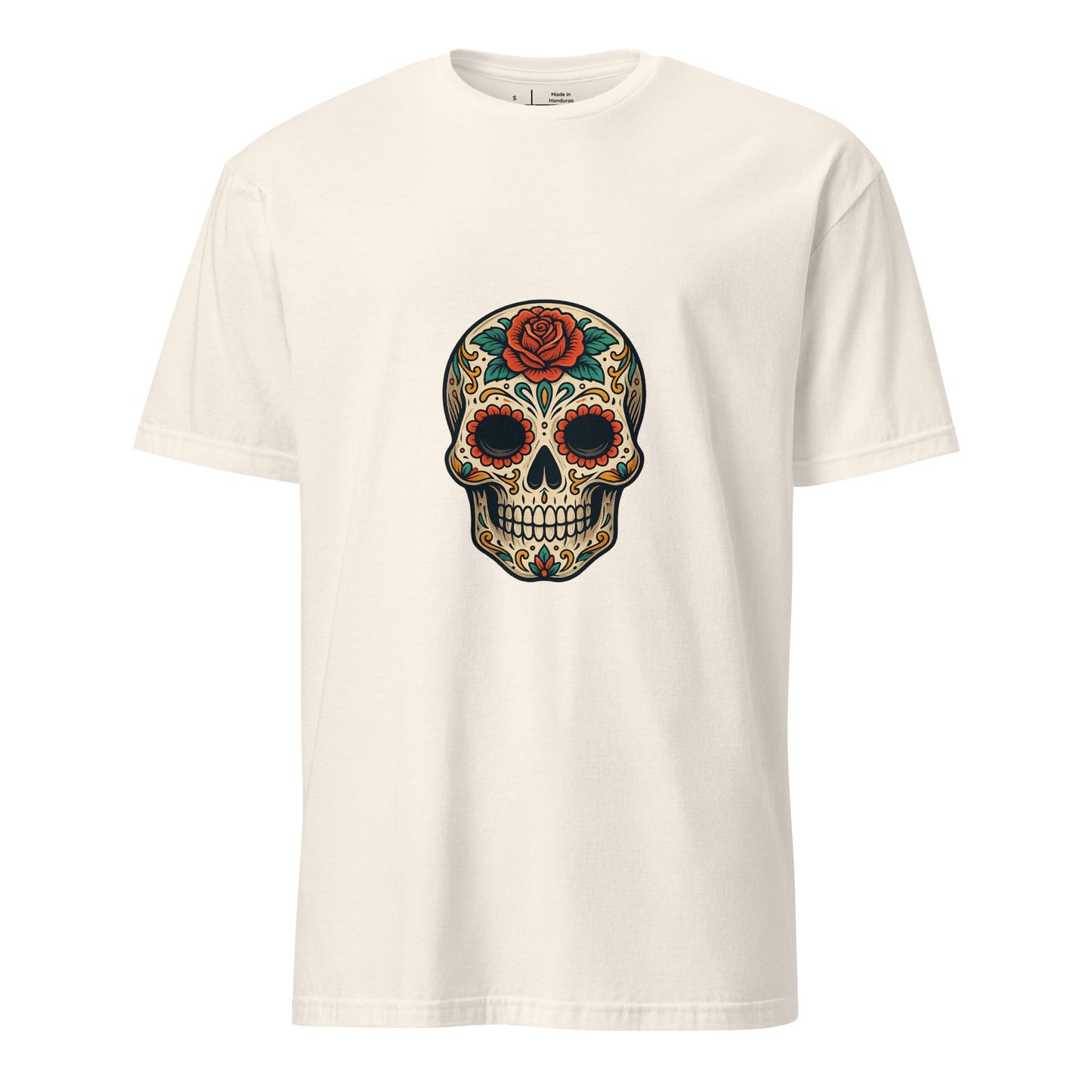 Day Of The Dead – Skull Edition - Short-Sleeve Unisex T-Shirt - Graphic Tee - Natural - Front