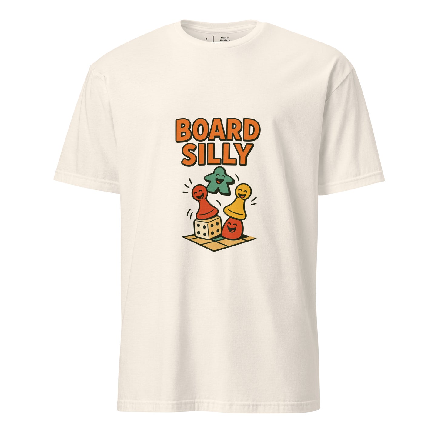 Board Silly – Ultimate Board Game - Short-Sleeve Unisex T-Shirt - Graphic Tee - Natural - Front