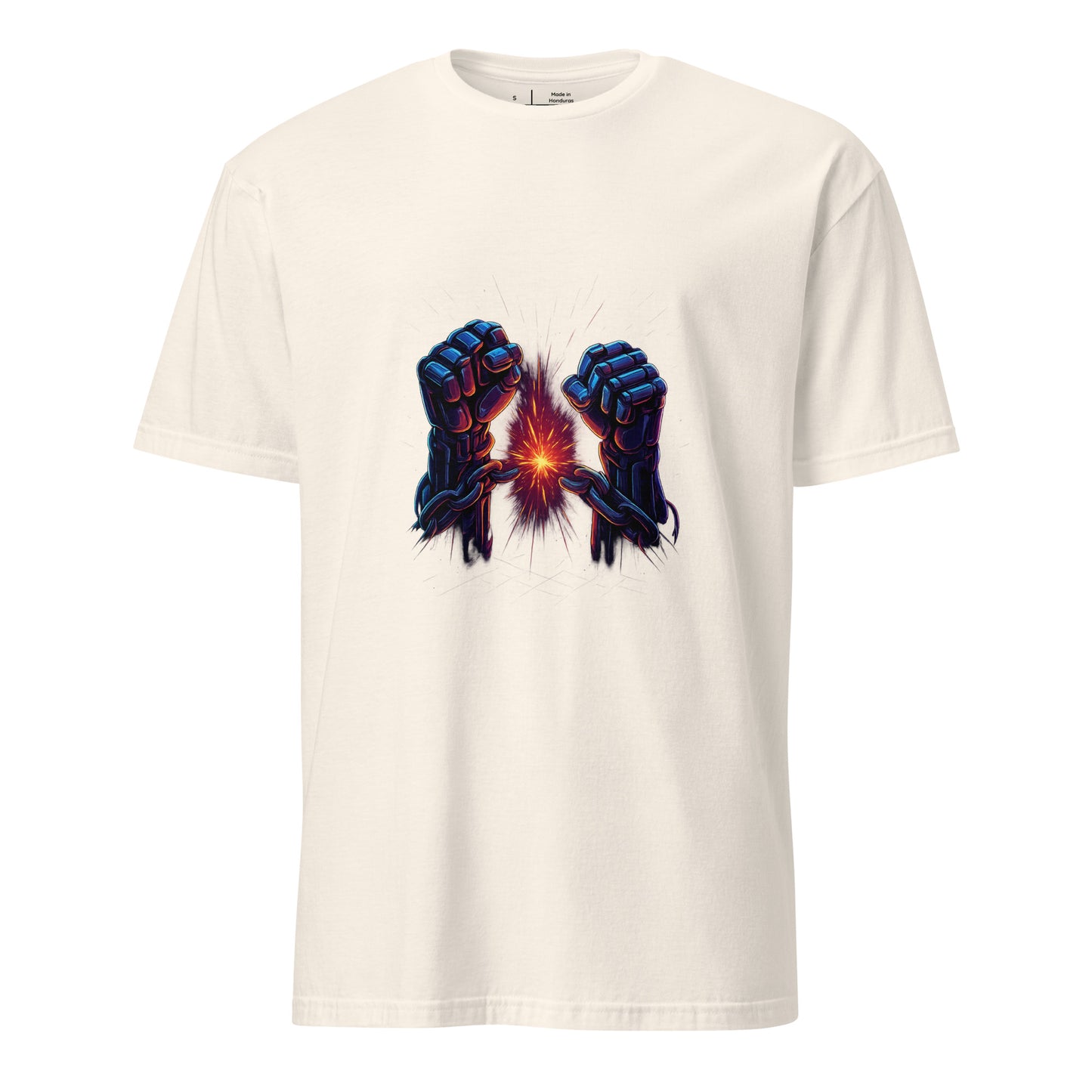Android Uprising – The Future Fights Back - Short-Sleeve Unisex T-Shirt - Graphic Tee - Natural - Front