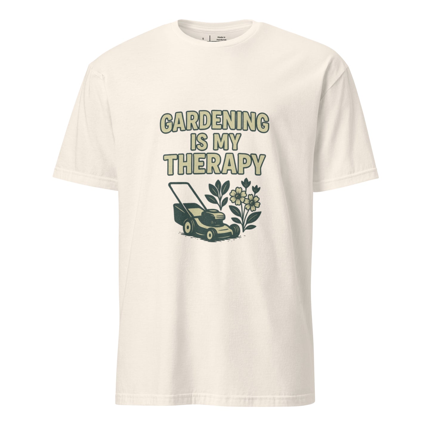 Gardening Is My Therapy - Relax & Replant - Short-Sleeve Unisex T-Shirt - Graphic Tee - Natural - Front