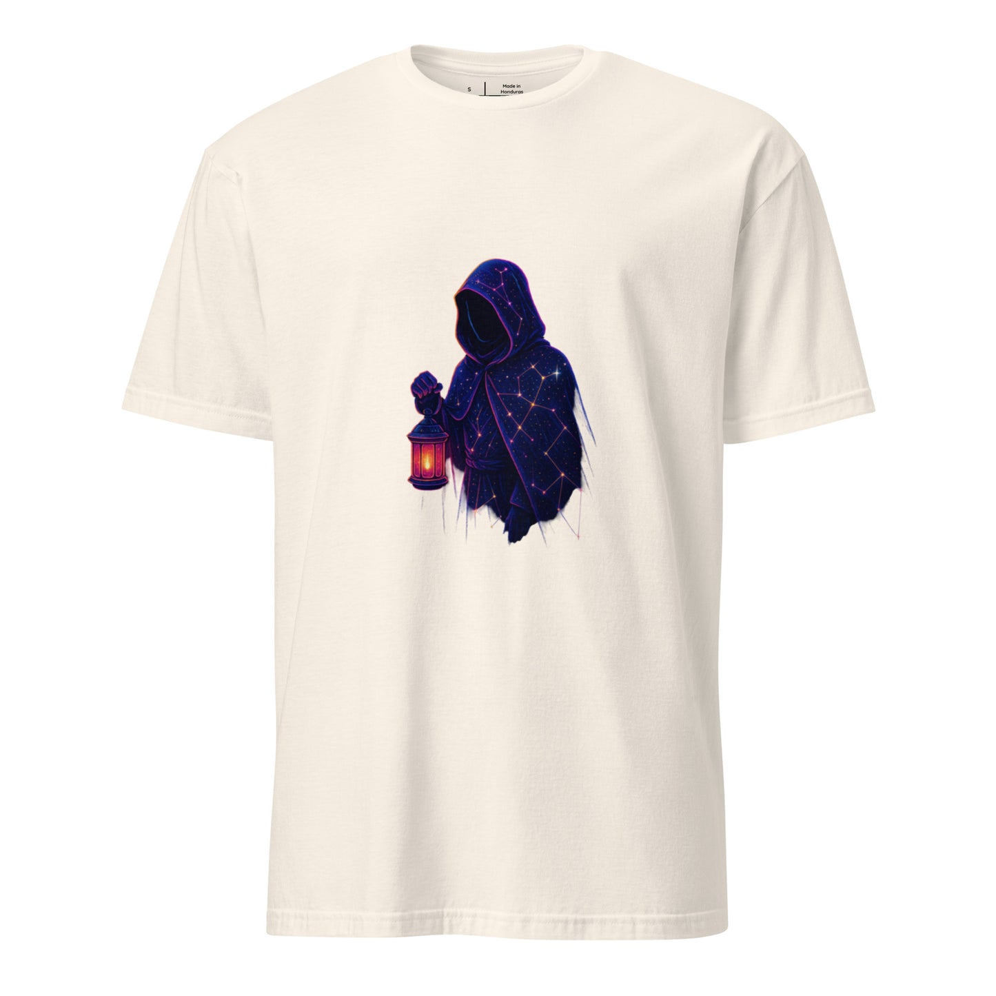 Starlight Wanderer – Cosmic Voyager - Short-Sleeve Unisex T-Shirt - Graphic Tee - Natural - Front
