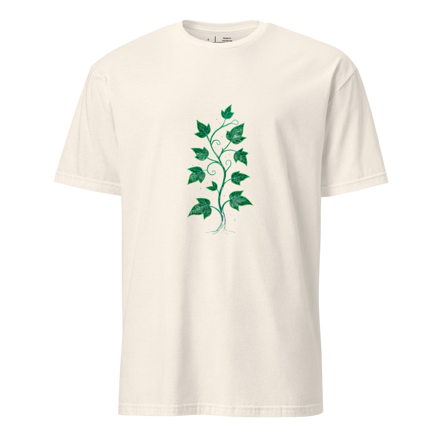 Techno Ivy Vines – Nature Rewired - Short-Sleeve Unisex T-Shirt - Graphic Tee - Natural - Front