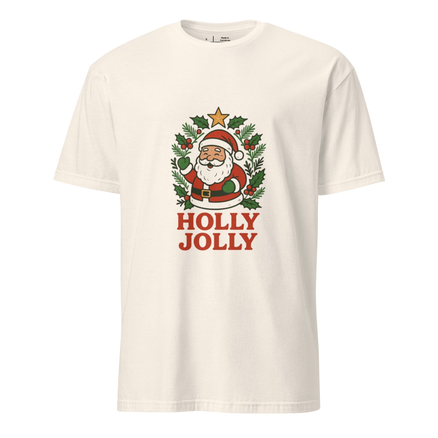 Holly Jolly - Timeless Cheer - Short-Sleeve Unisex T-Shirt - Graphic Tee - Natural - Front