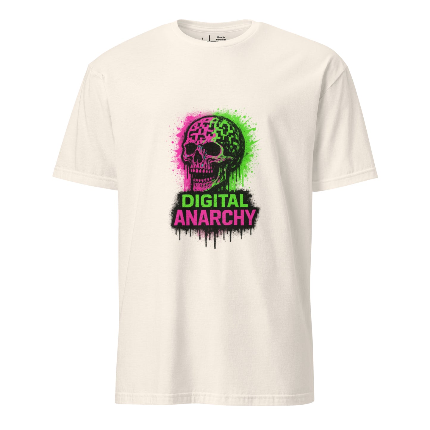 Digital Anarchy - Visual Rebellion - Short-Sleeve Unisex T-Shirt - Graphic Tee - Natural - Front