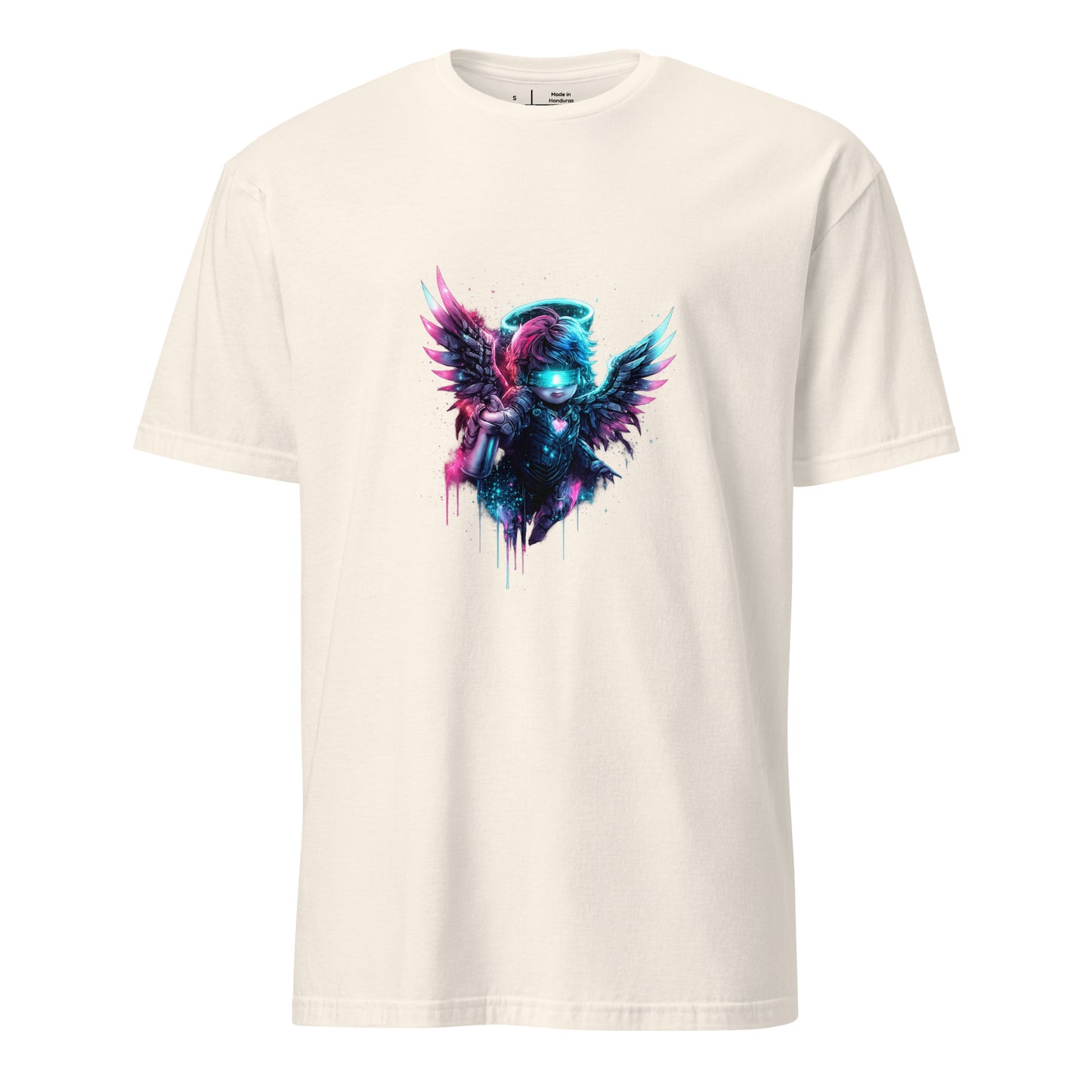 Cyber Cherub Disorder – Playful Graffiti - Short-Sleeve Unisex T-Shirt - Graphic Tee - Natural - Front