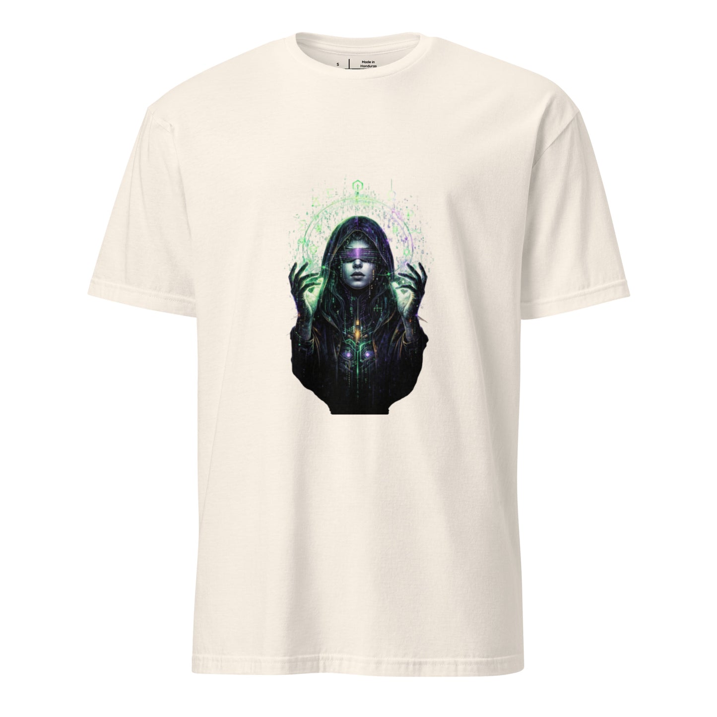 Cover Up Oracle: System Override - Short-Sleeve Unisex T-Shirt - Graphic Tee - Natural - Front