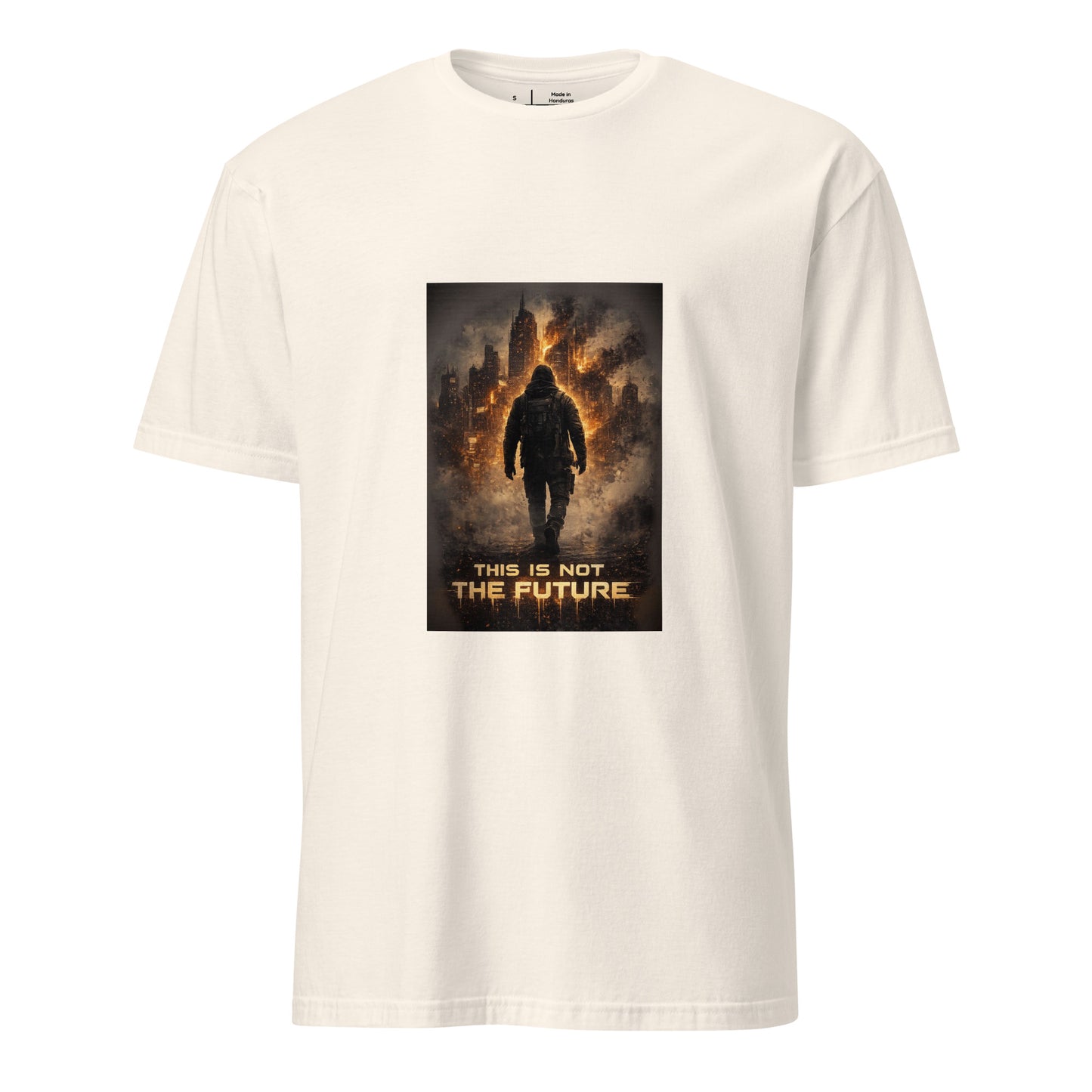 This Is Not The Future – Cinematic Sci-Fi - Short-Sleeve Unisex T-Shirt - Graphic Tee - Natural - Front