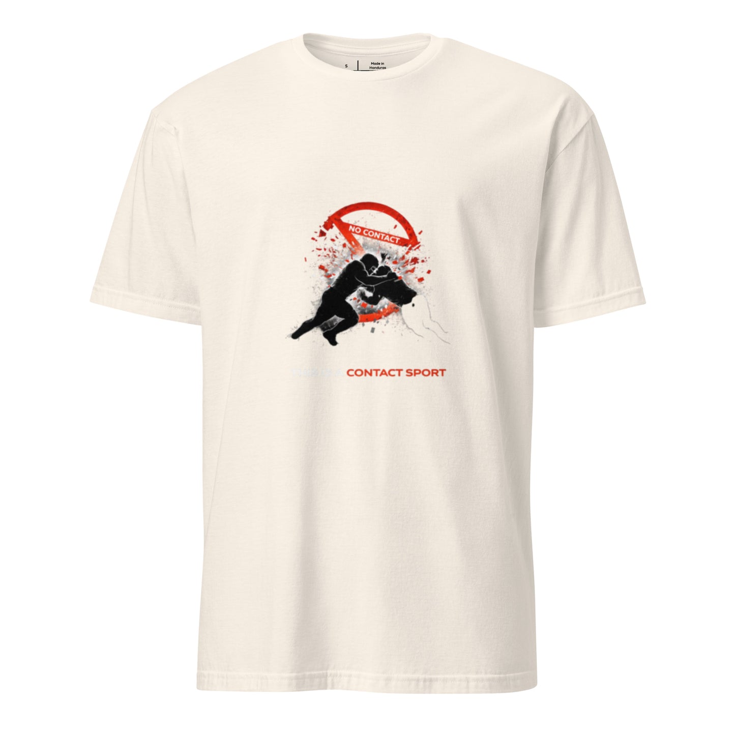 This Is A Contact Sport – Bold Sports - Short-Sleeve Unisex T-Shirt - Graphic Tee - Natural - Front
