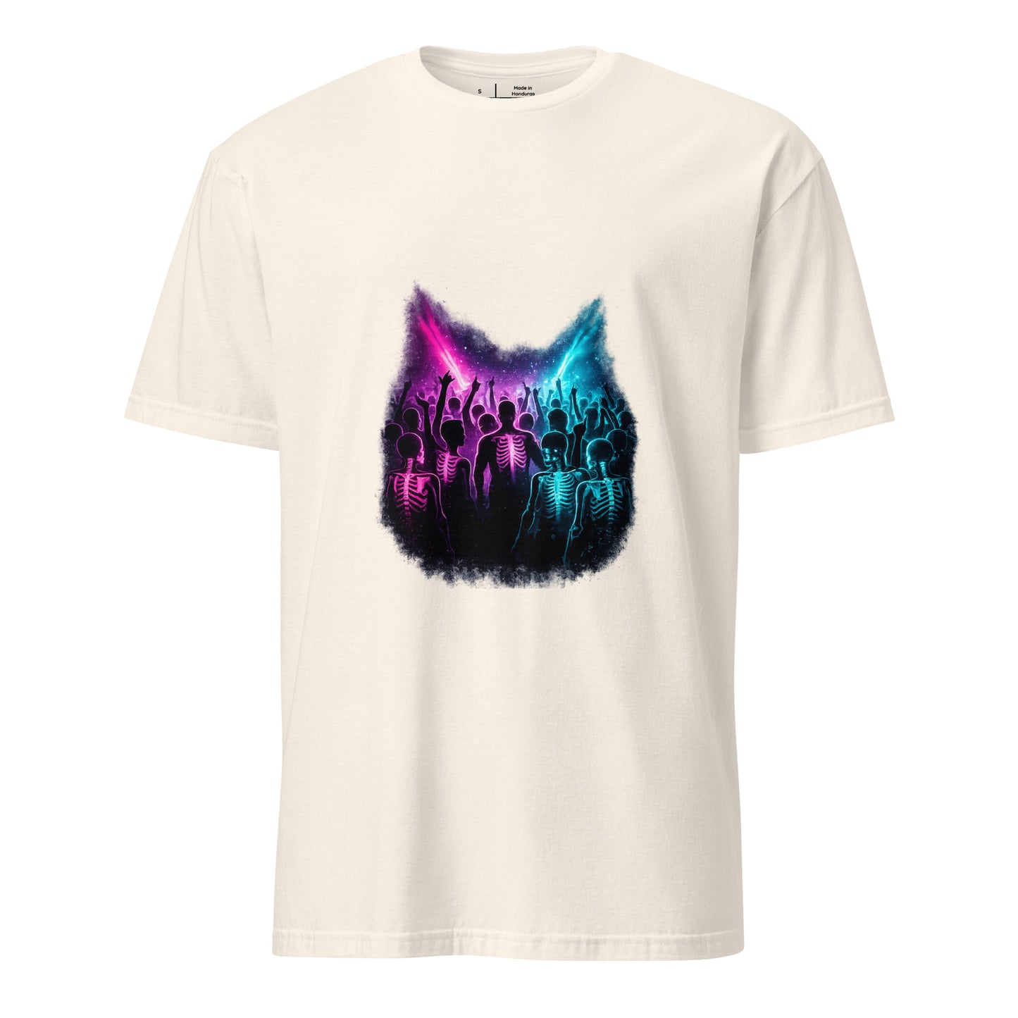 Neon After Midnight – Club Culture - Short-Sleeve Unisex T-Shirt - Graphic Tee - Natural - Front