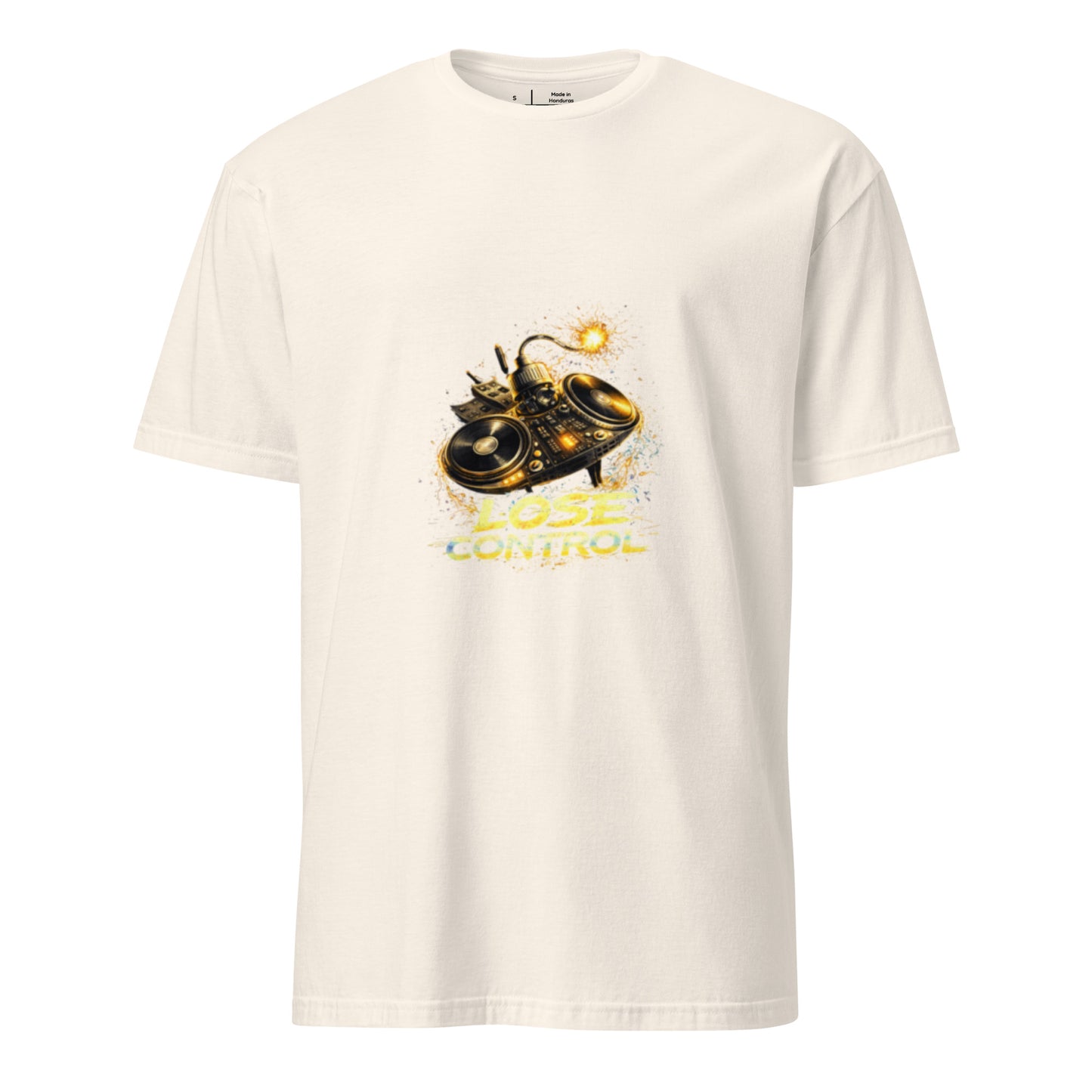 Lose Control – Neon DJ Festival - Short-Sleeve Unisex T-Shirt - Graphic Tee - Natural - Front