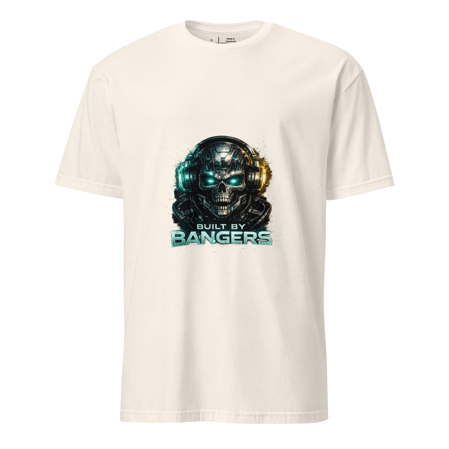 Built By Bangers – Cyber Music - Short-Sleeve Unisex T-Shirt Graphic Tee - Natural - Front