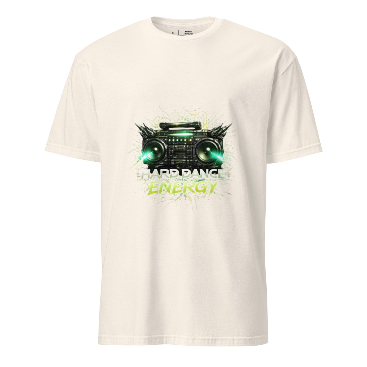 Hard Dance Energy – Festival Sound System - Short-Sleeve Unisex T-Shirt - Graphic Tee - Natural - Front