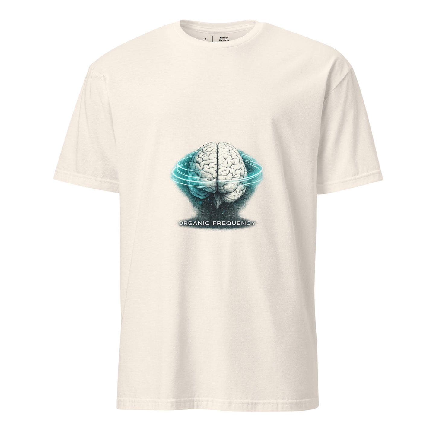 Organic Frequency – Human Signal - Short-Sleeve Unisex T-Shirt - Graphic Tee - Natural - Front
