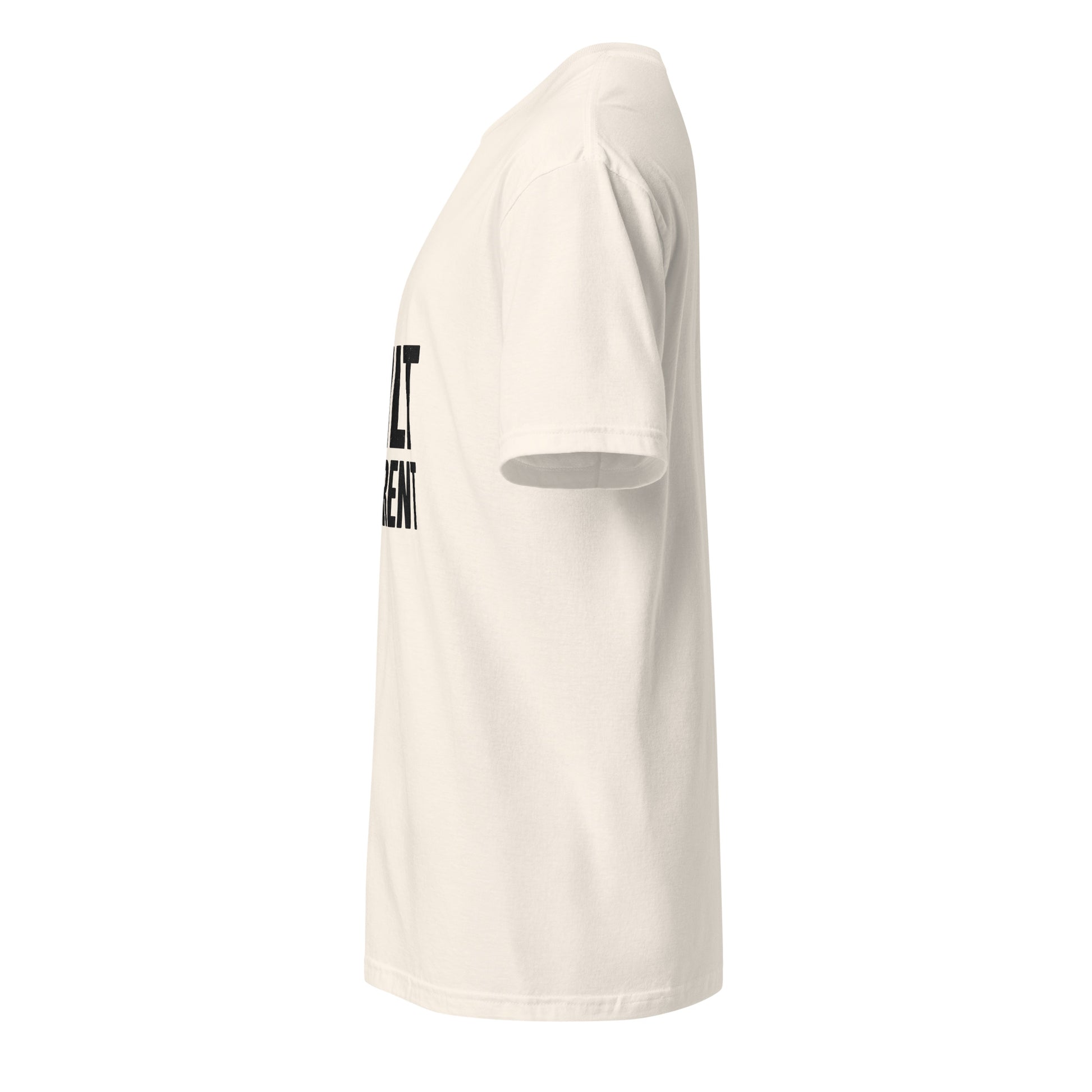 Built Different - Standout Statement - Short-Sleeve T-Shirt - Graphic Tee - Natural - Left side