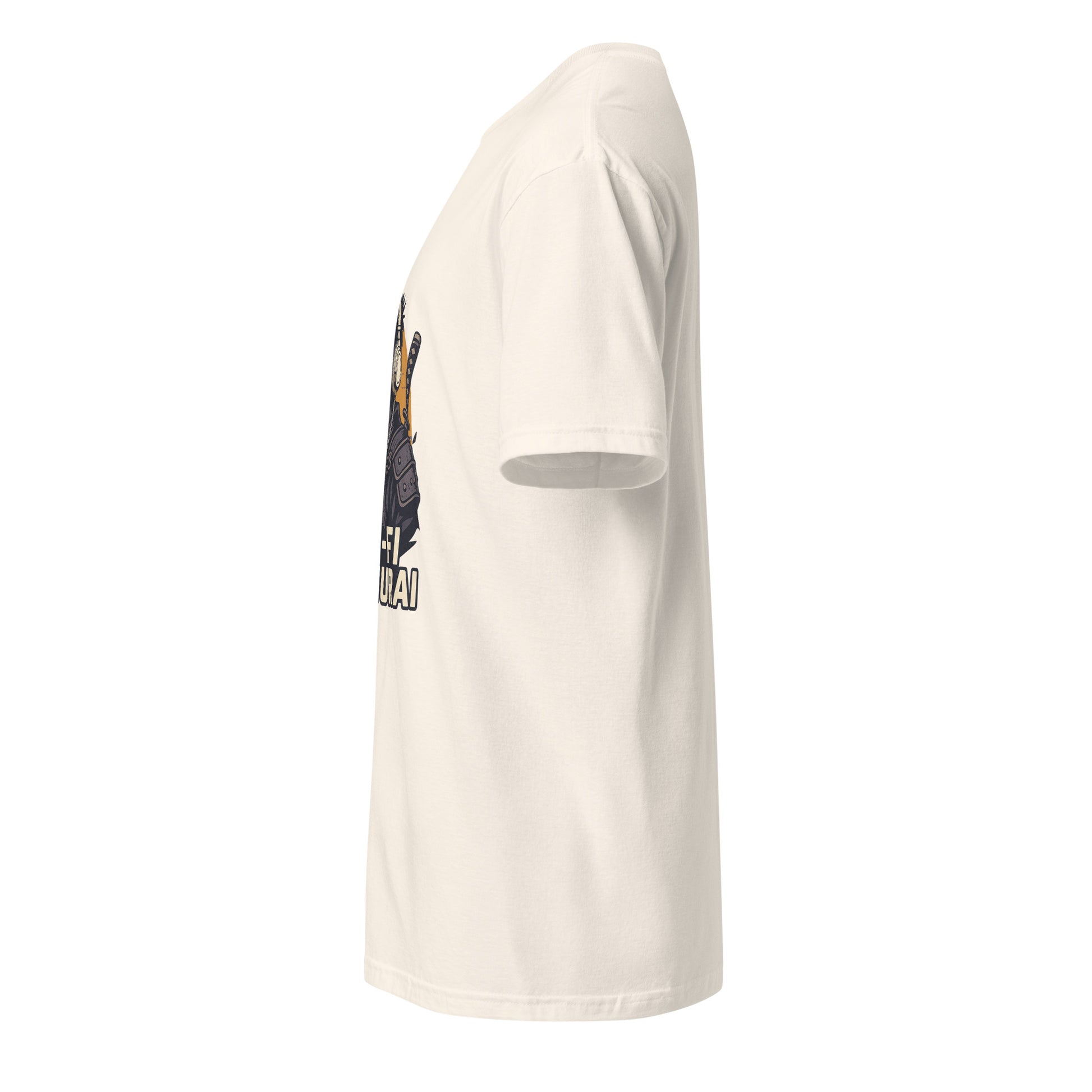 Lo-Fi Samurai - Modern-Day Ronin - Short-Sleeve Unisex T-Shirt - Graphic Tee - Natural - Left side