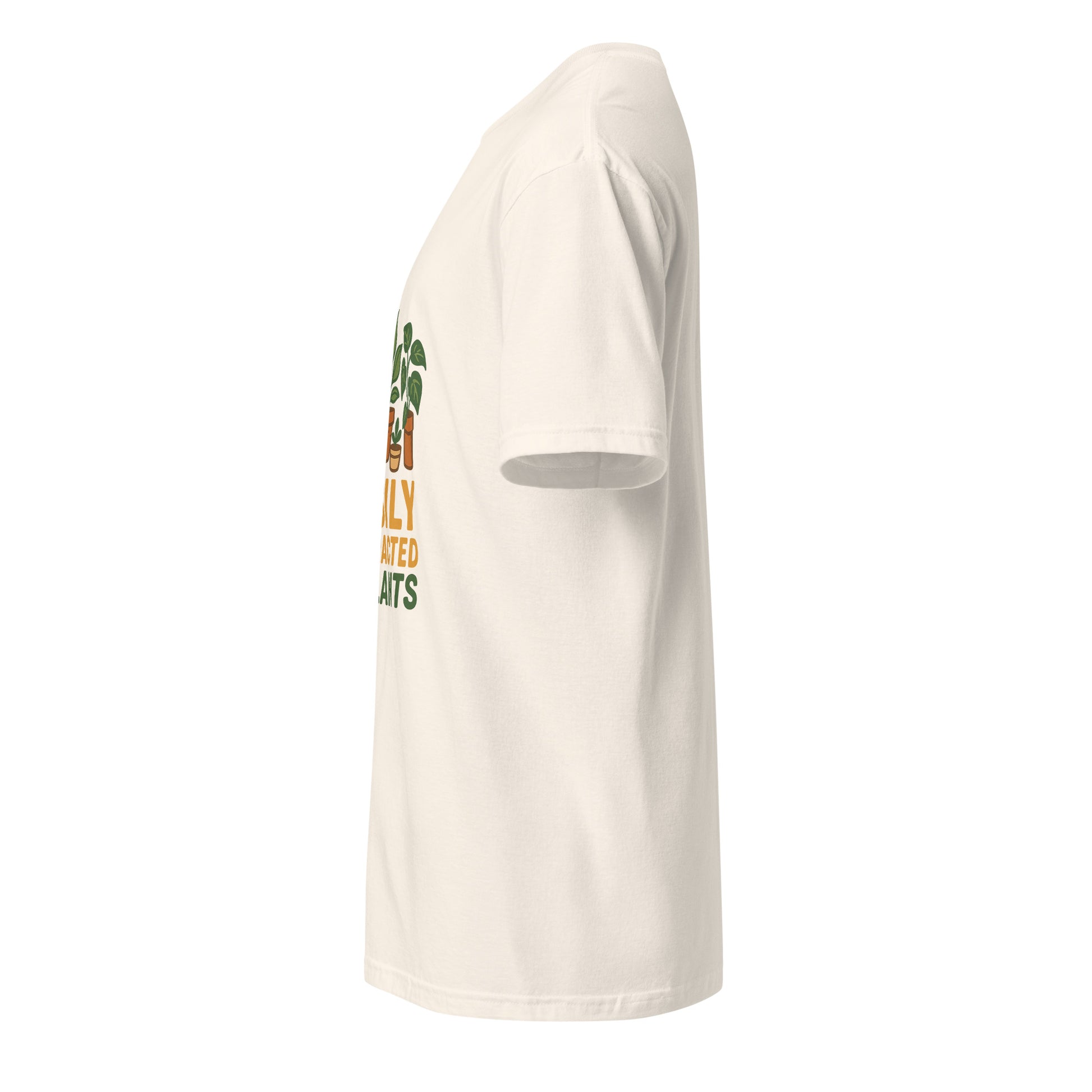 Easily Distracted By Plants - Short-Sleeve Unisex T-Shirt - Graphic Tee - Natural - Left side