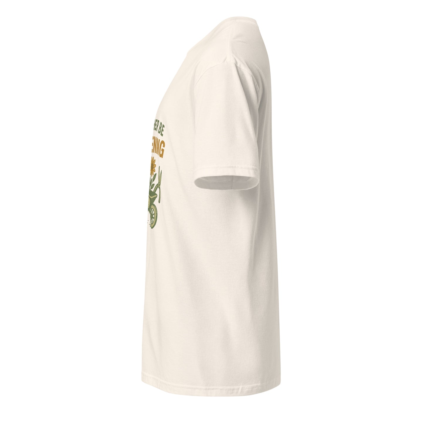 Rather Be Gardening - Plant Enthusiasts - Short-Sleeve Unisex T-Shirt - Graphic Tee - Natural - Left side