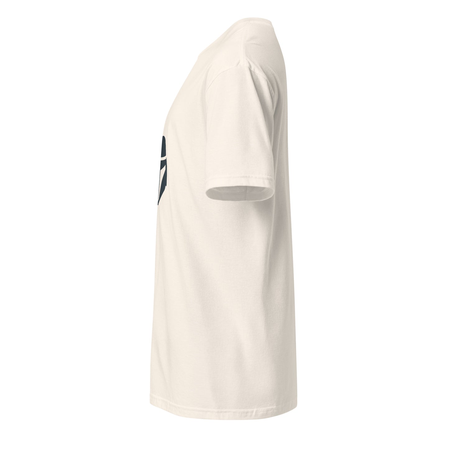 Bounty Hunter - Minimalist Mandalorian Icon - Short-Sleeve Unisex T-Shirt - Graphic Tee - Natural - Left side