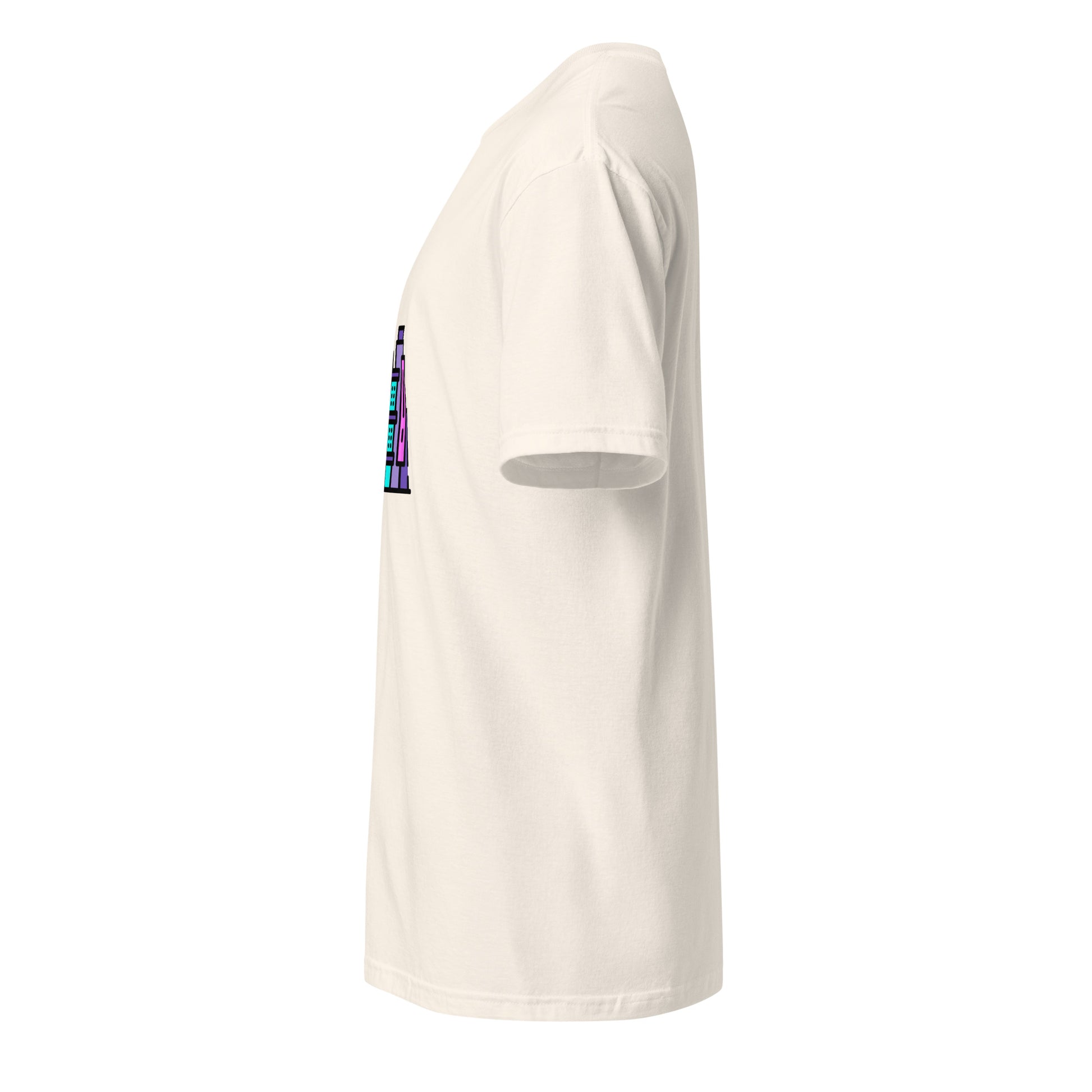 Cyber City - Neon City Dreams - Short-Sleeve Unisex T-Shirt - Graphic Tee - Natural - Left side