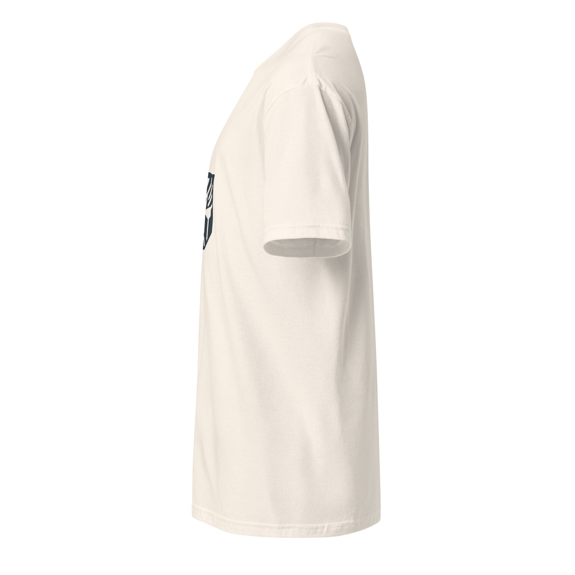 Tranzforma 1 - Minimalist Heroic Mech Icon - Short-Sleeve Unisex T-Shirt - Graphic Tee - Natural - Left side
