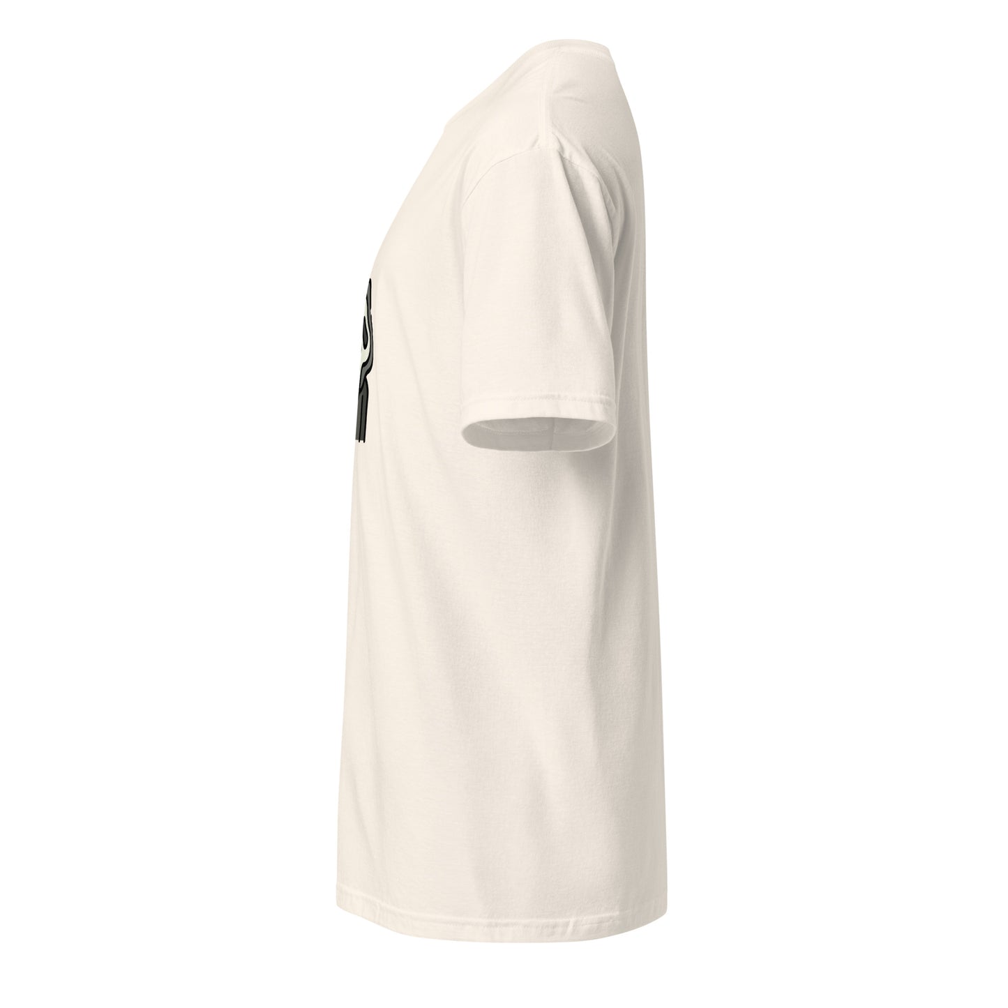 Ghost Hood - Cartoon Scream Style - Short-Sleeve Unisex T-Shirt - Graphic Tee - Natural - Left side