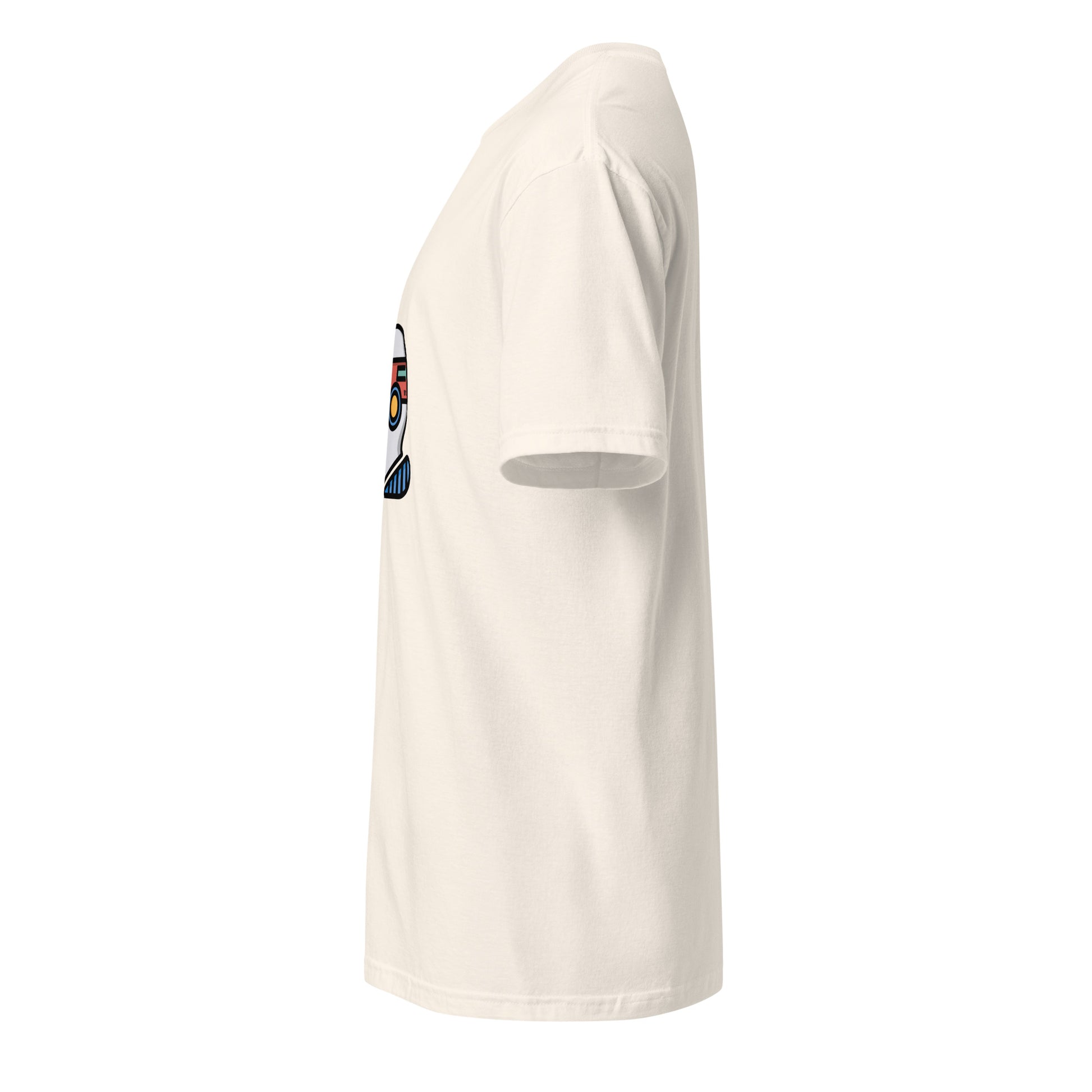 Virtual - Plug Into Another World - Short-Sleeve Unisex T-Shirt - Graphic Tee - Natural - Left side