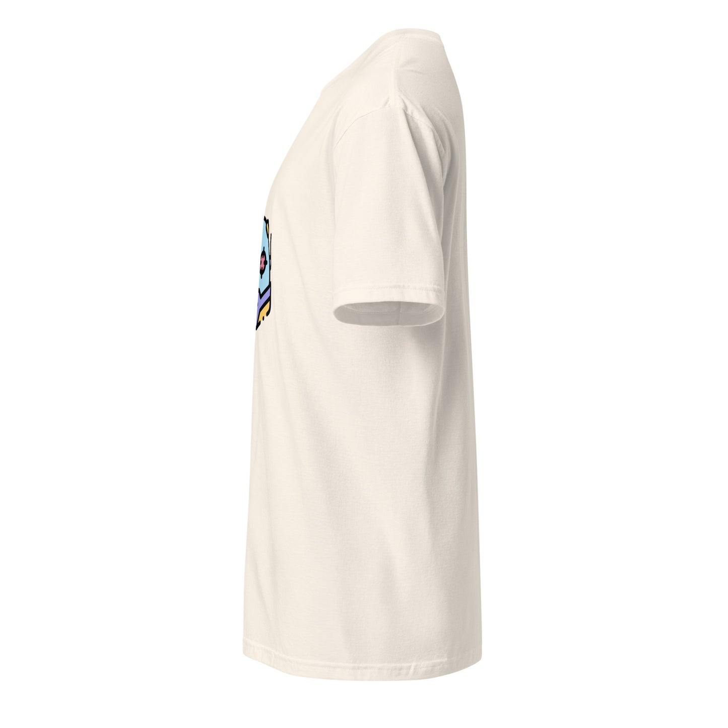 Cyber Helmet - Target Acquired - Short-Sleeve Unisex T-Shirt - Graphic Tee - Natural - Left side
