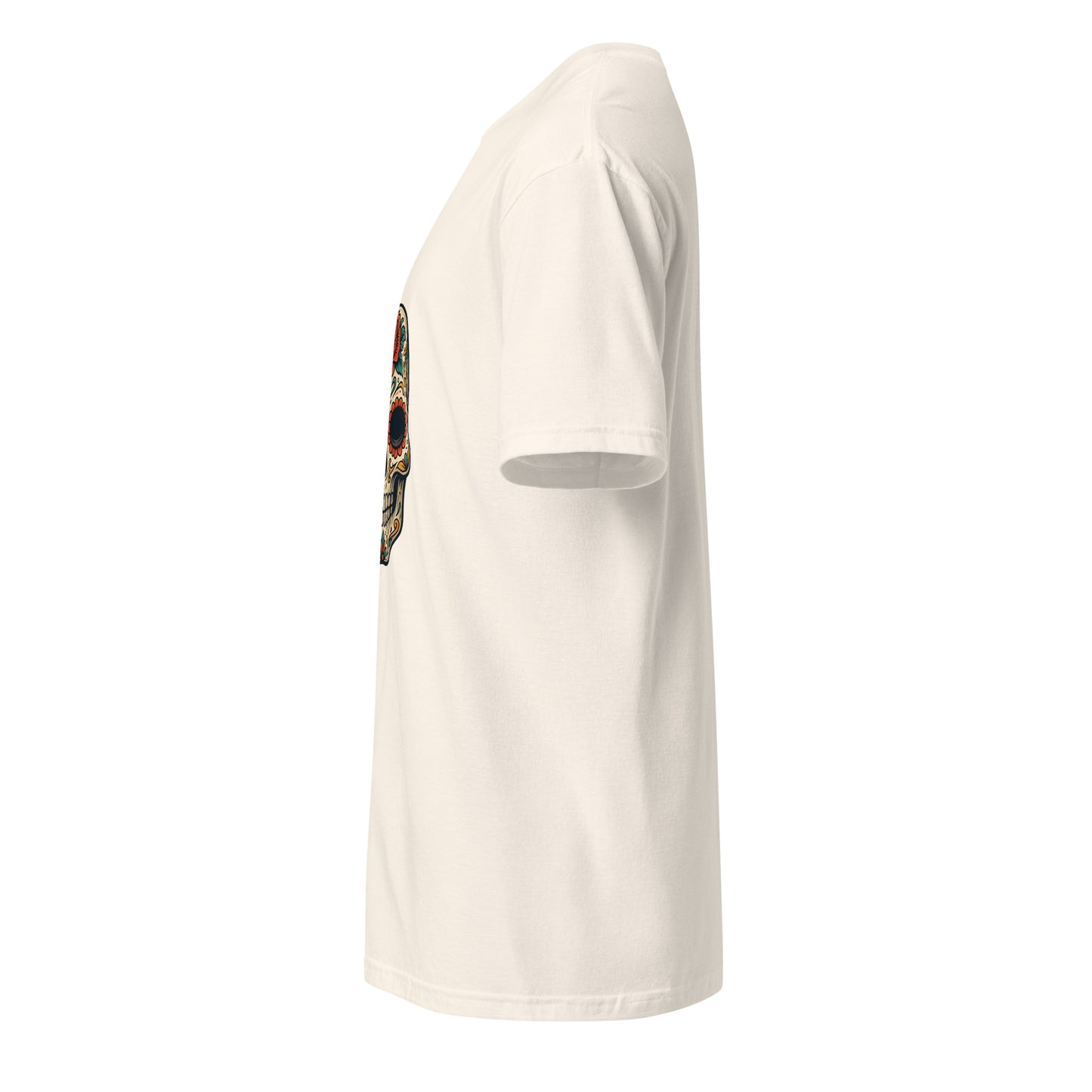 Day Of The Dead – Skull Edition - Short-Sleeve Unisex T-Shirt - Graphic Tee - Natural - Left side