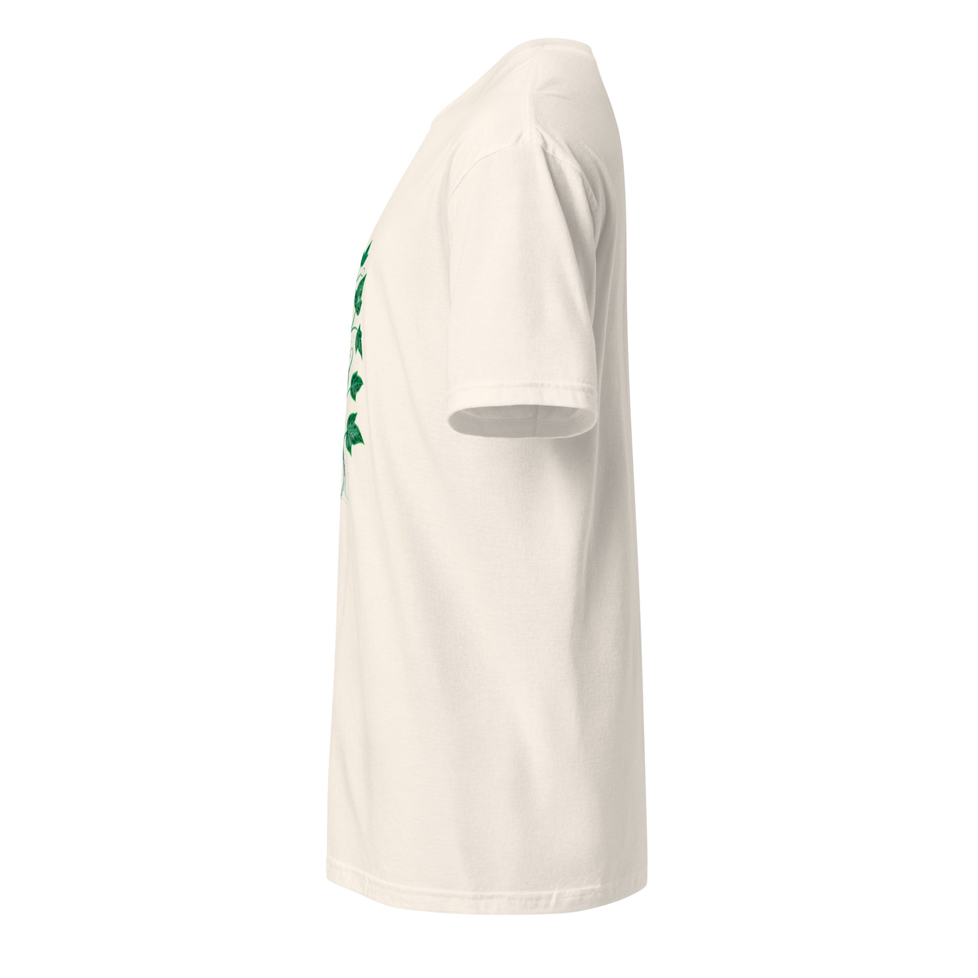 Techno Ivy Vines – Nature Rewired - Short-Sleeve Unisex T-Shirt - Graphic Tee - Natural - Left side