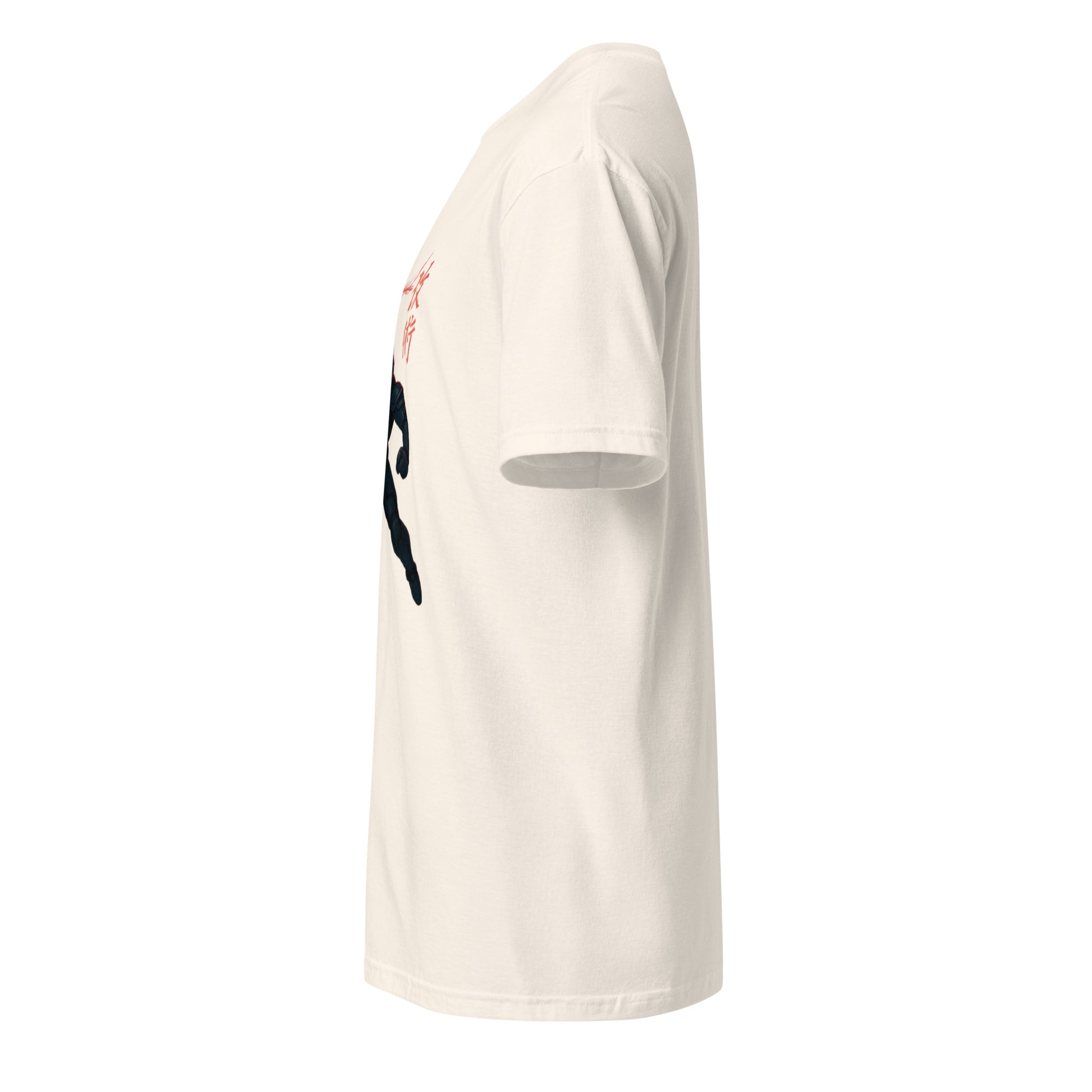 Neo-Samurai 09 – Cybernetic Warrior - Short-Sleeve Unisex T-Shirt - Graphic Tee - Natural - Left side