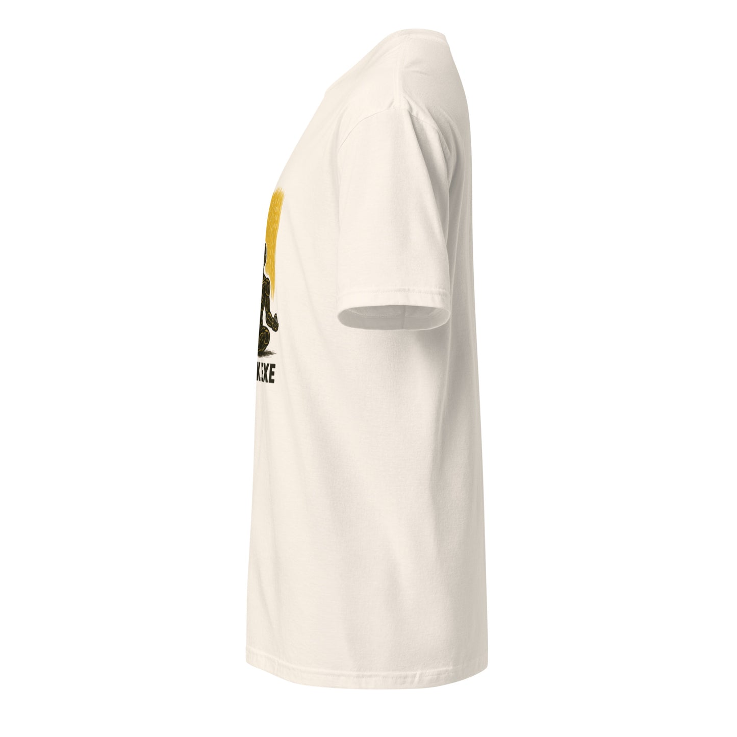 Think.exe – Cyber Meditation - Short-Sleeve Unisex T-Shirt - Graphic Tee - Natural - Left side