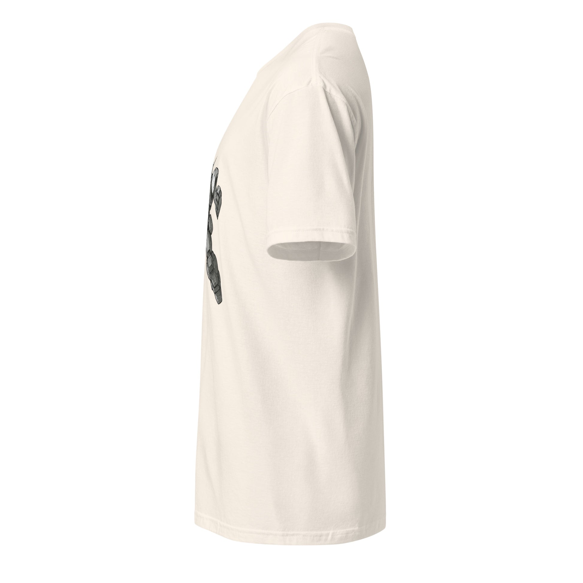 Rocket Strike Unit-01 - Mecha Warrior - Short-Sleeve Unisex T-Shirt - Graphic Tee - Natural - Left side